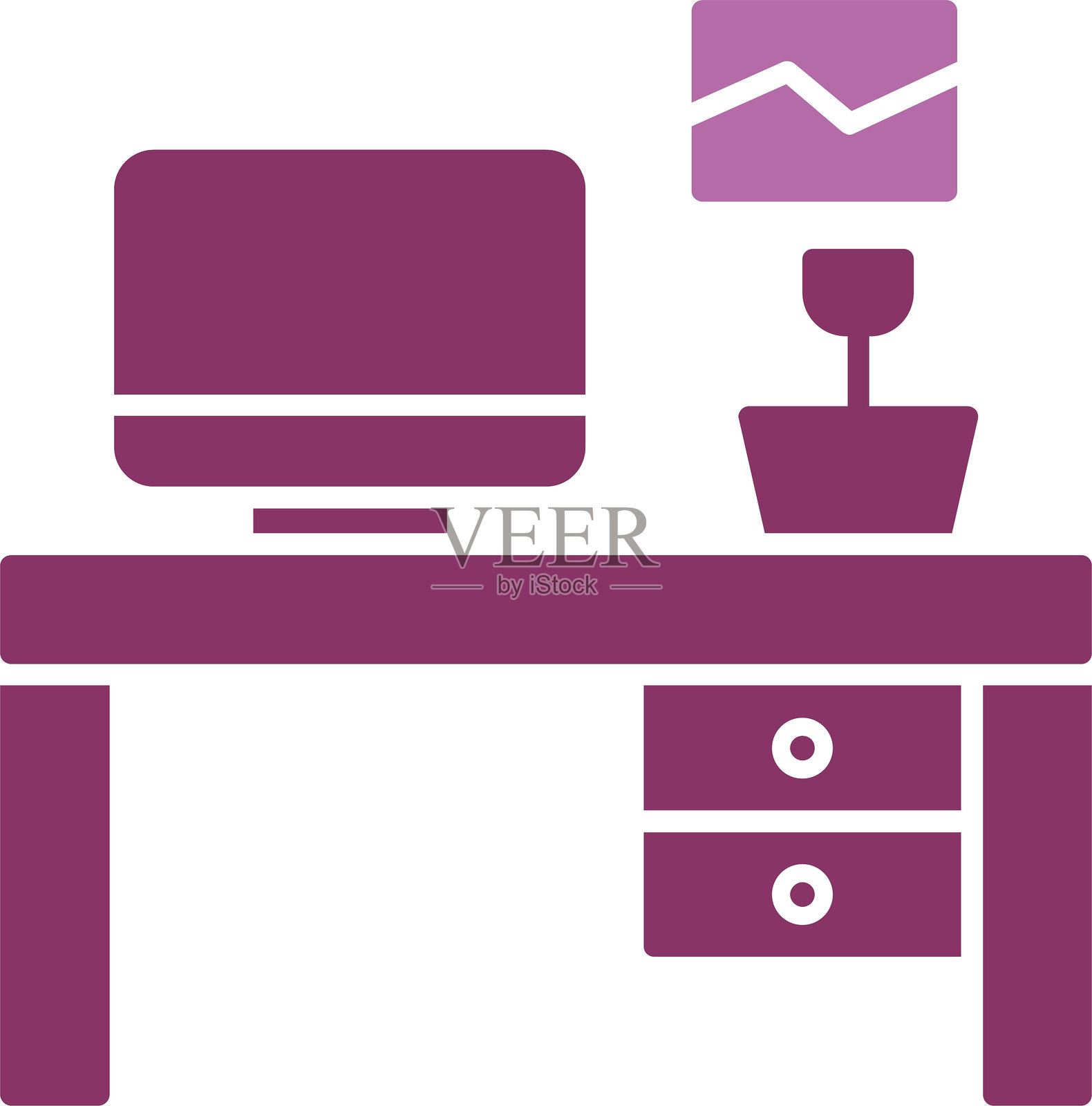 工作场所图标（双色）插画图片素材