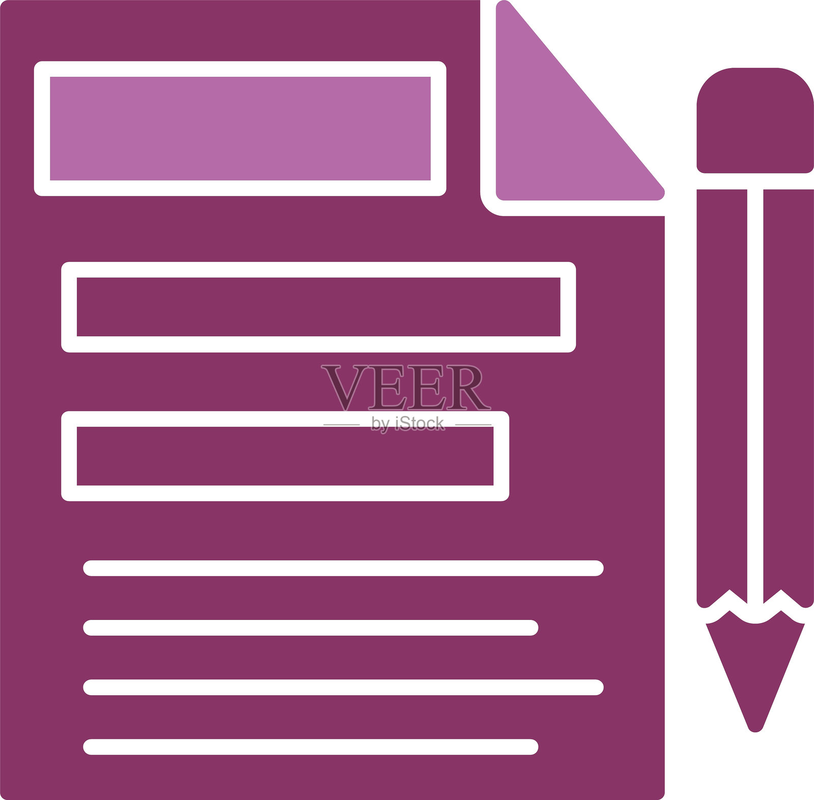 文件图标双色设计插画图片素材