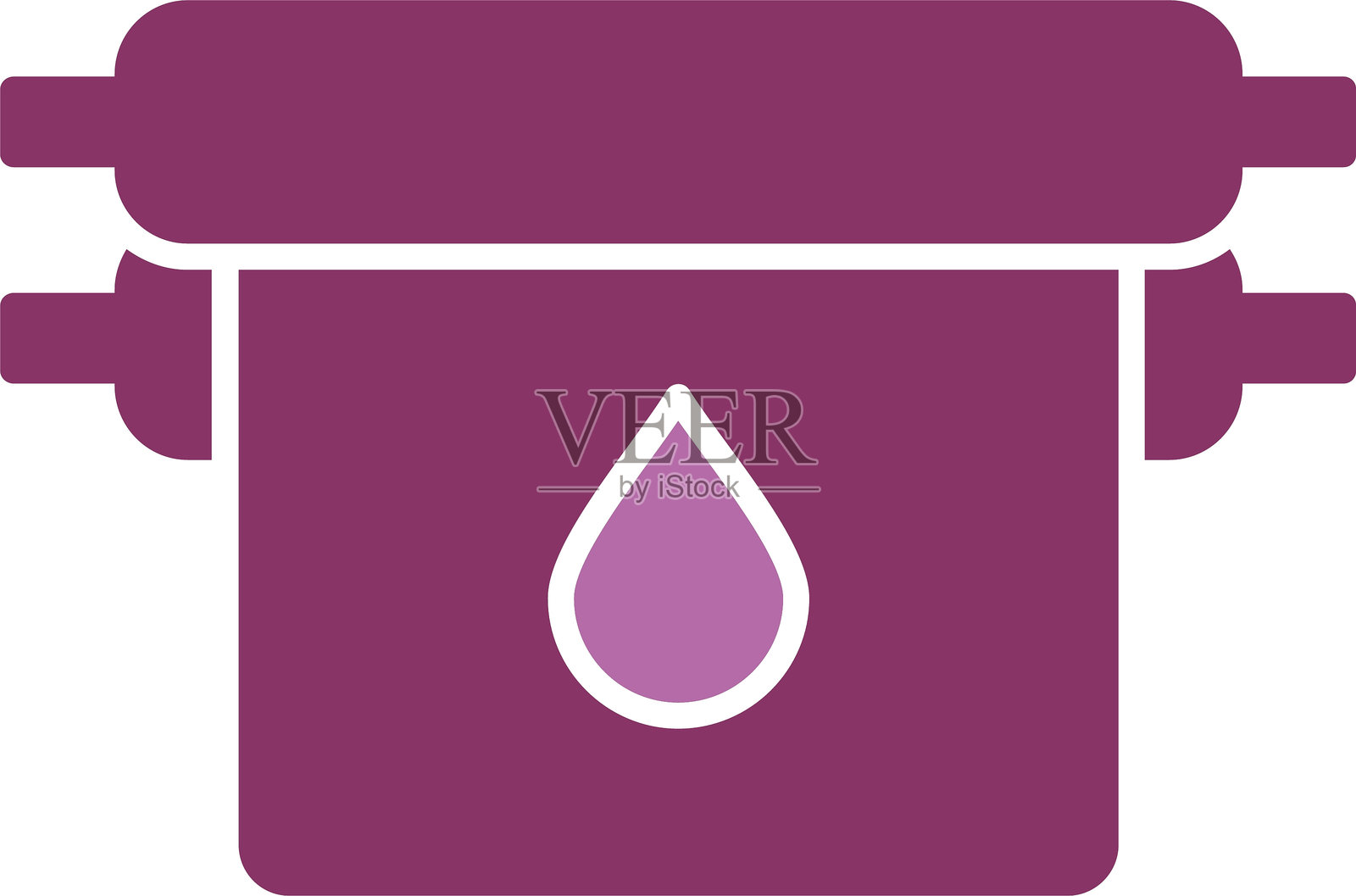 偏移字形双色图标插画图片素材