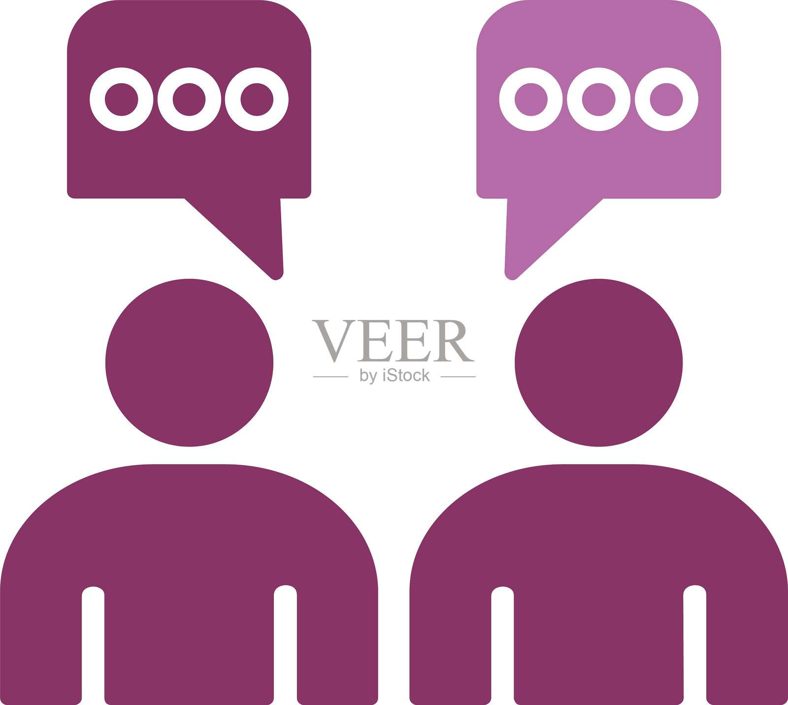 交谈插画图片素材