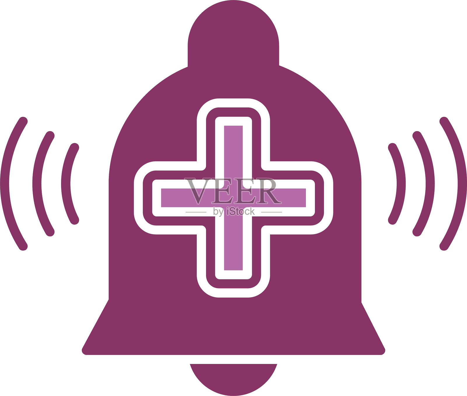 通知图标双色图标插画图片素材