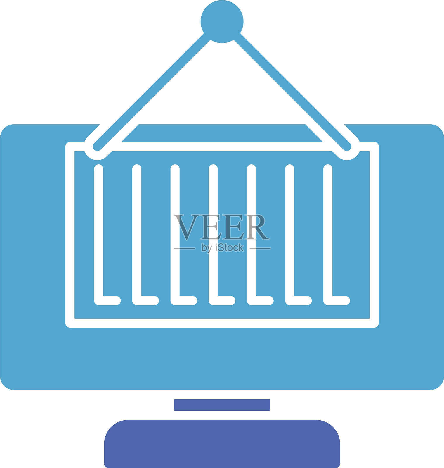 运输图标双色图标插画图片素材