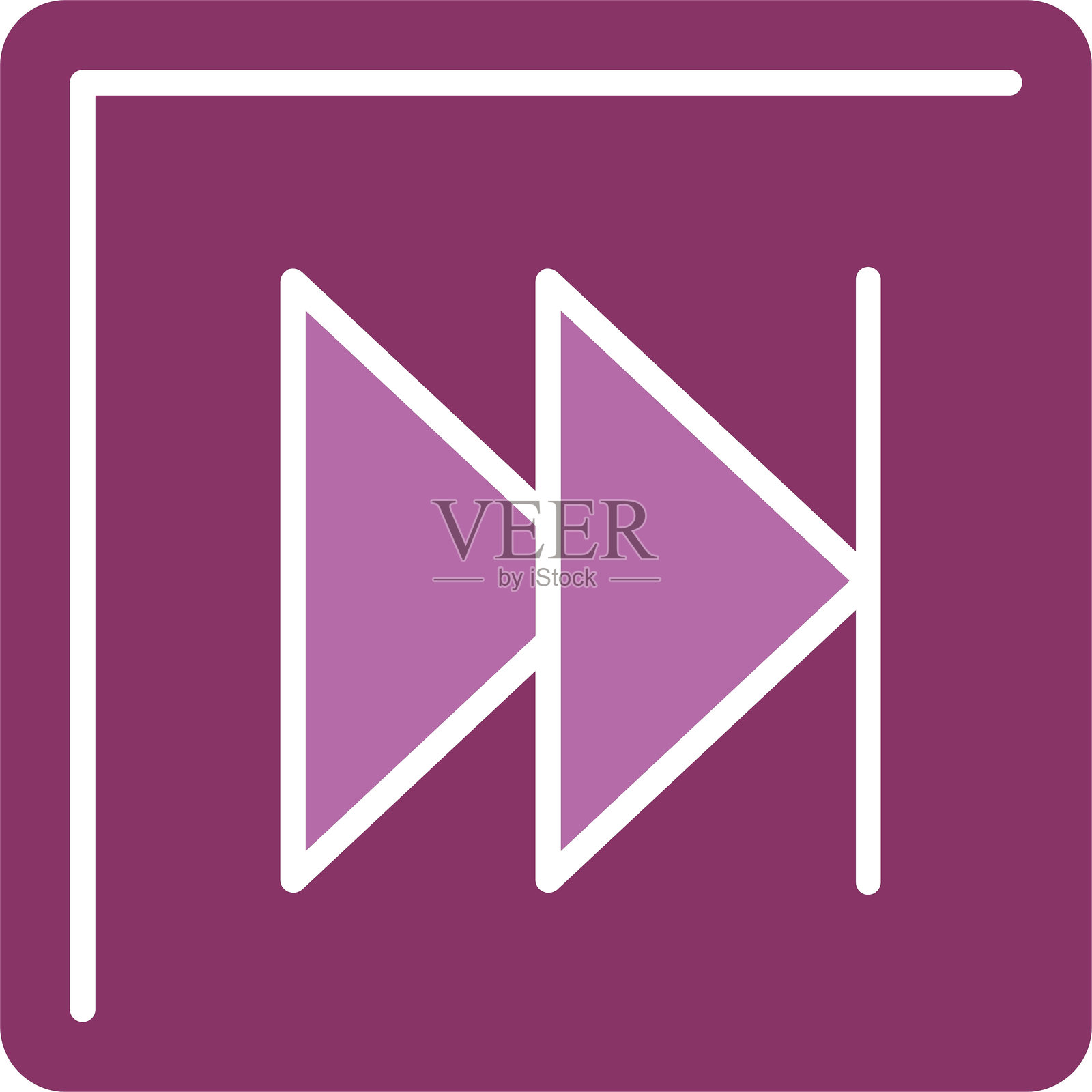 快进图标双色设计插画图片素材