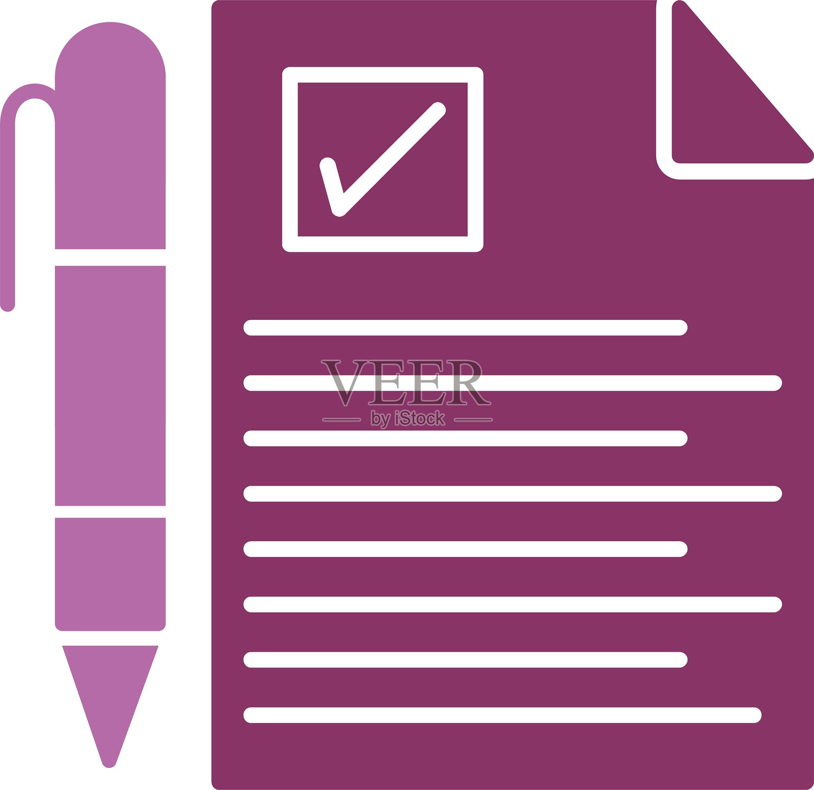 文档图标（双色）插画图片素材