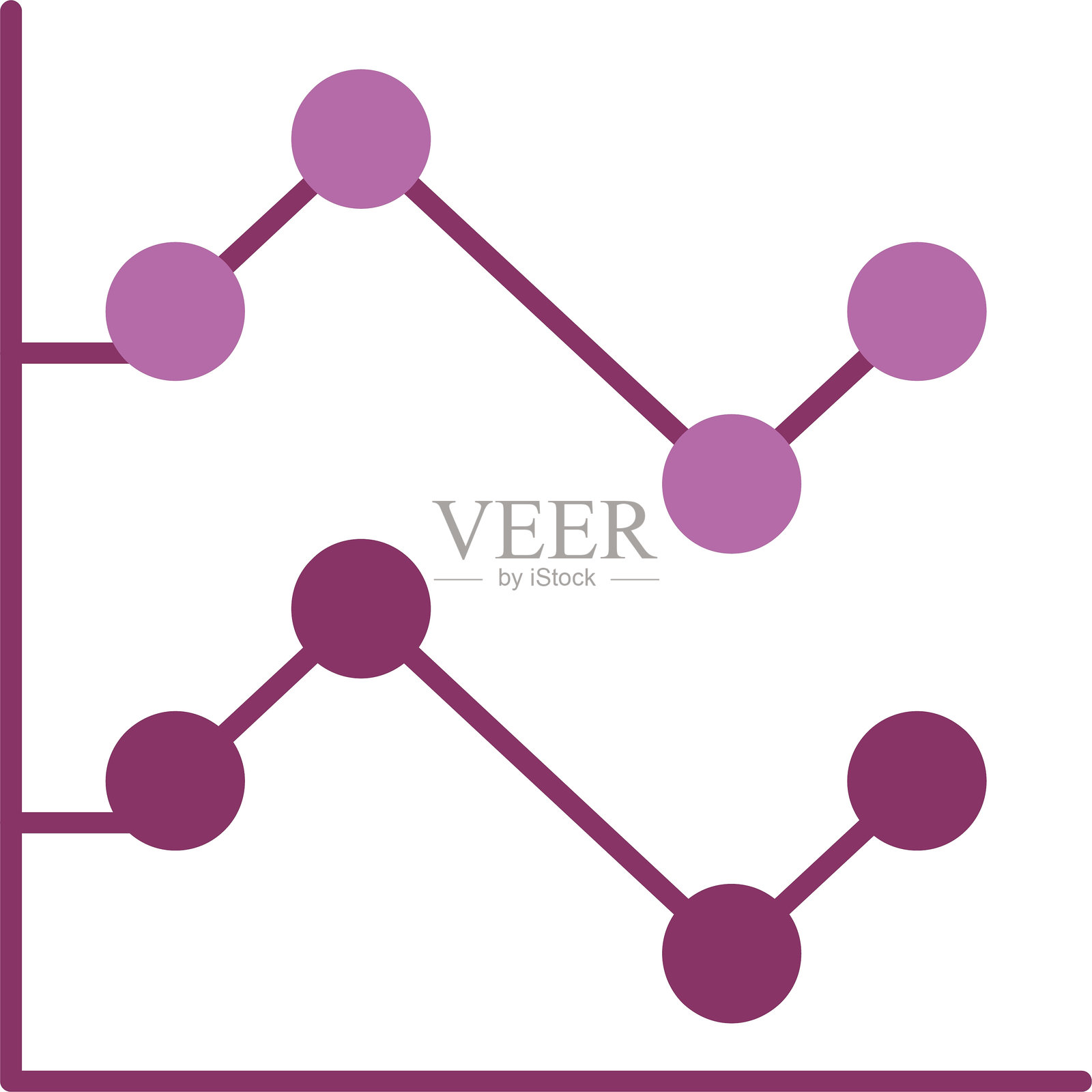 双色线圈图标插画图片素材