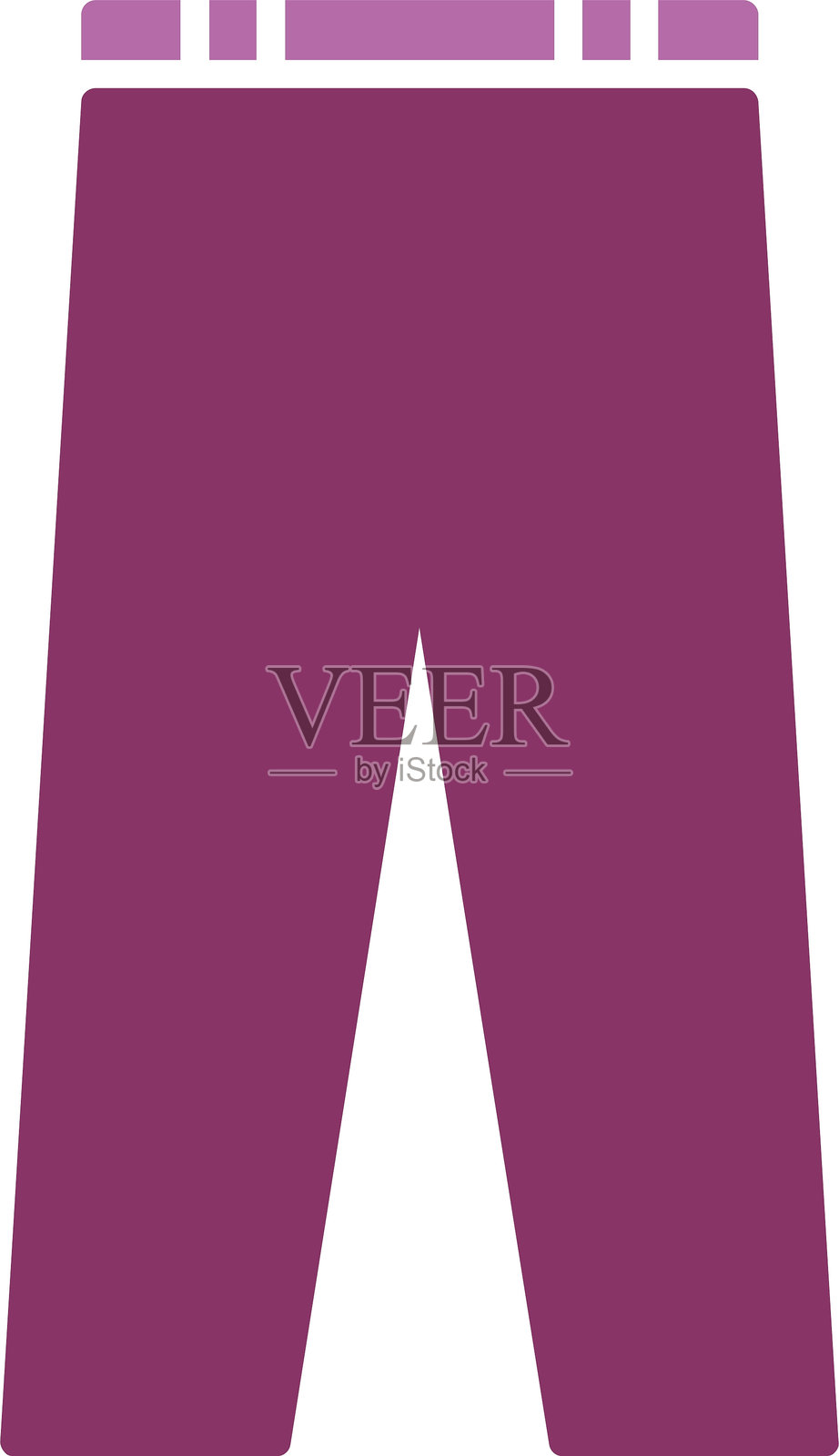 裤子图标双色设计插画图片素材