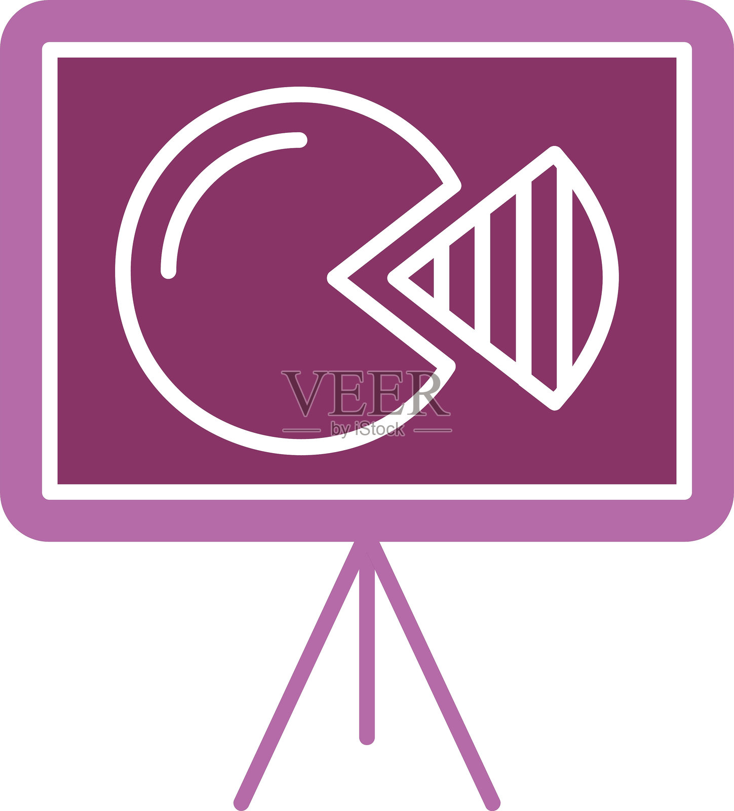 演示图标双色图标插画图片素材