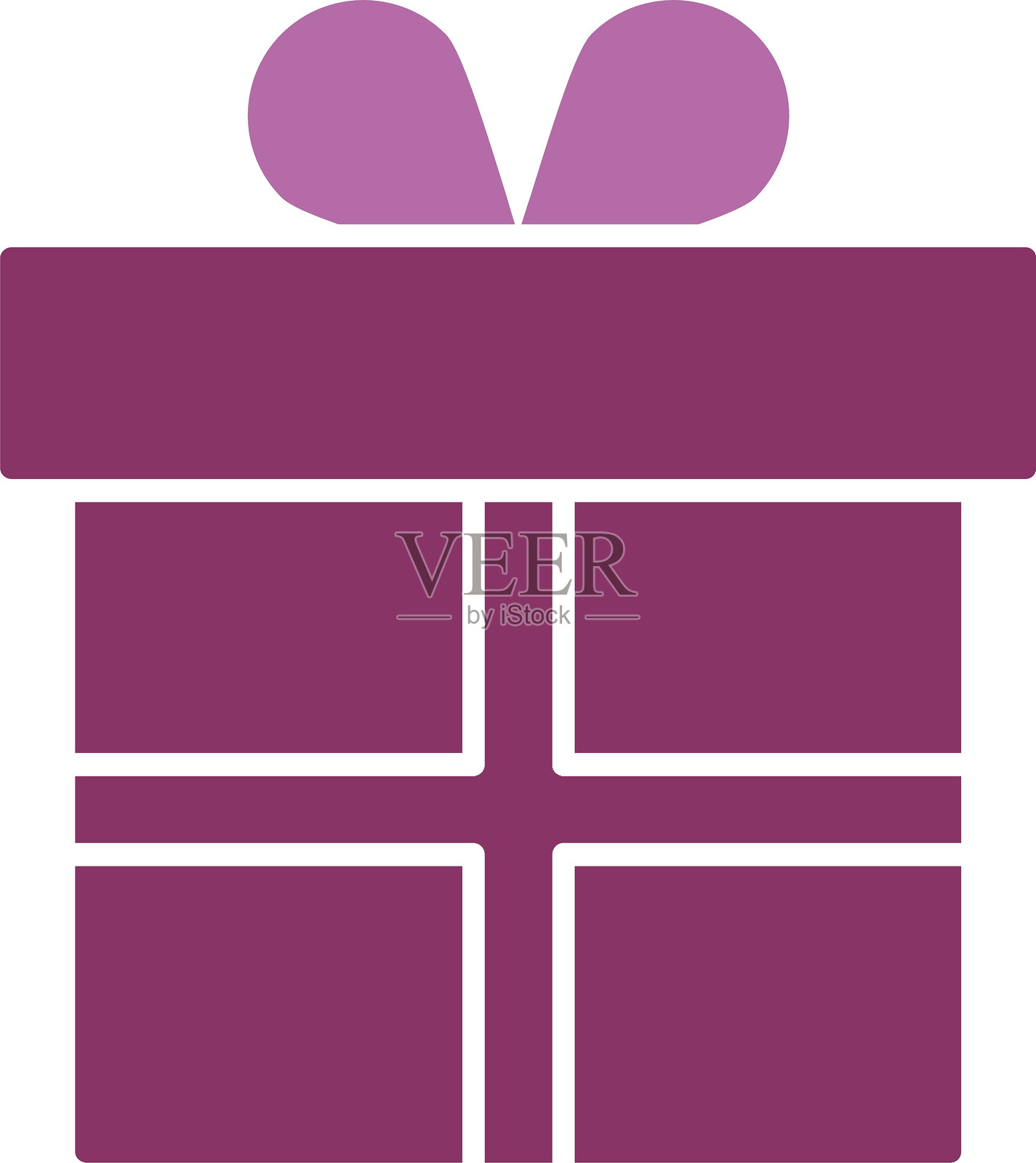 礼物图标（双色）插画图片素材