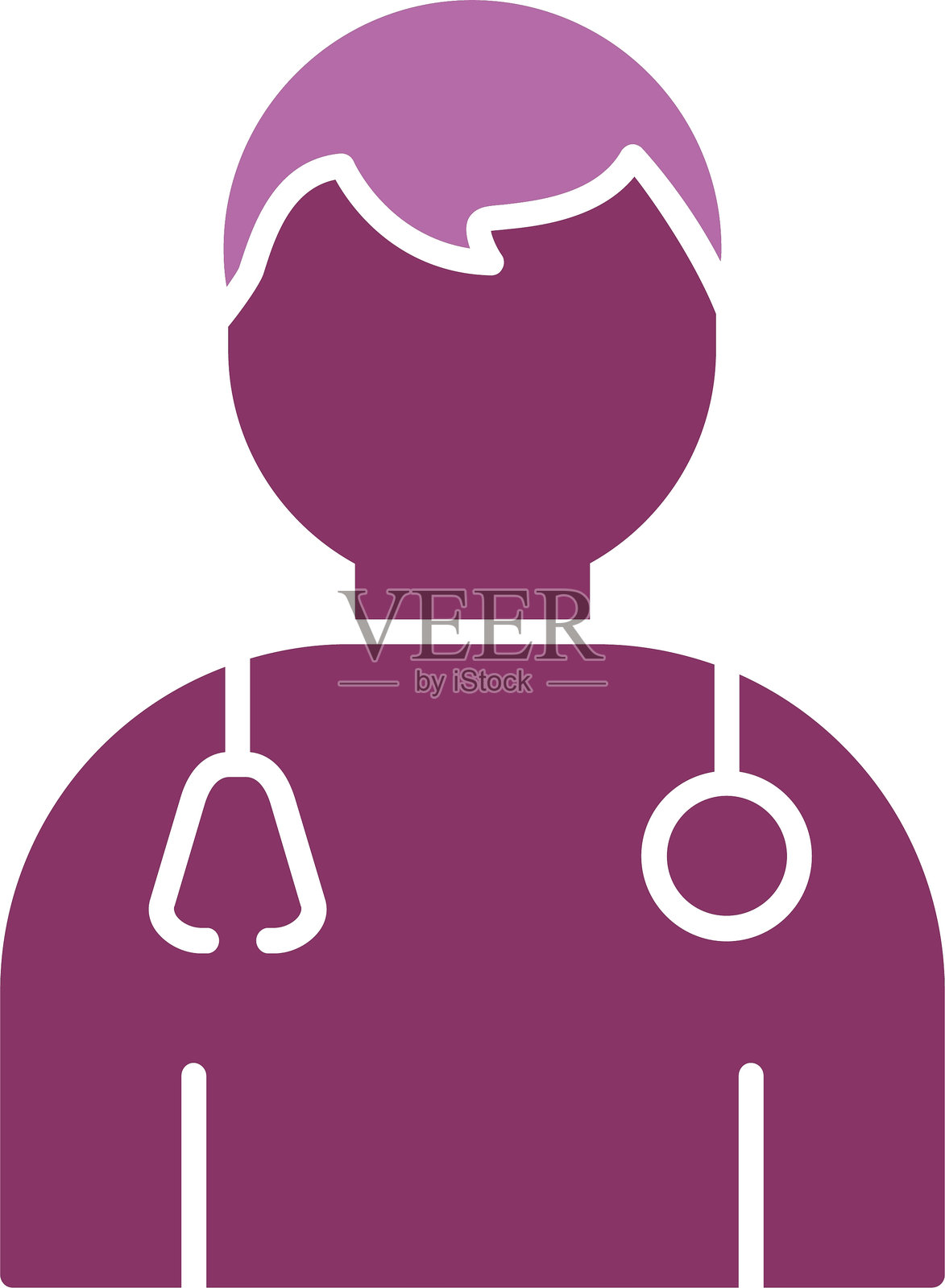 医生图标（双色）插画图片素材