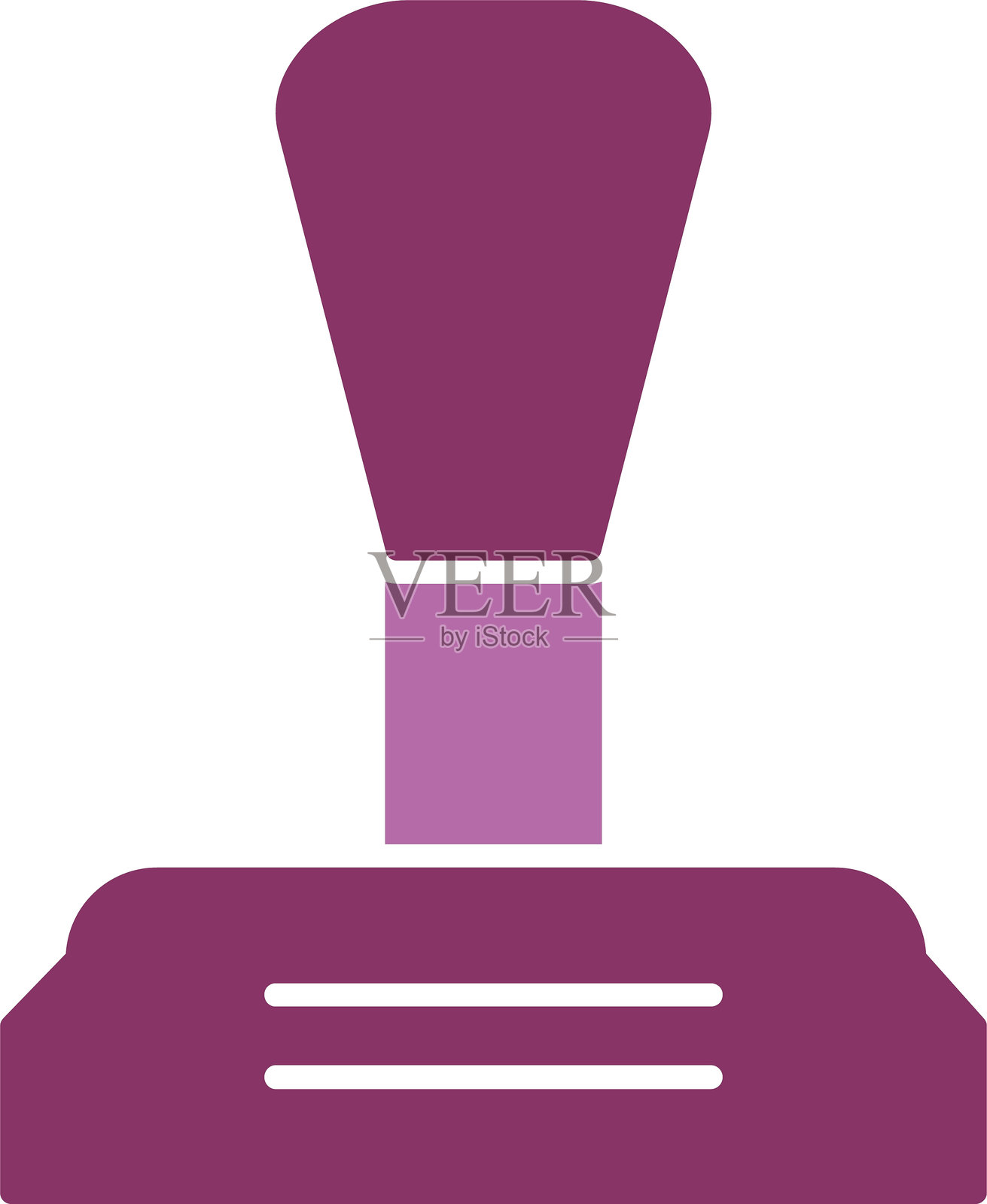 两色图标的档杆符号插画图片素材