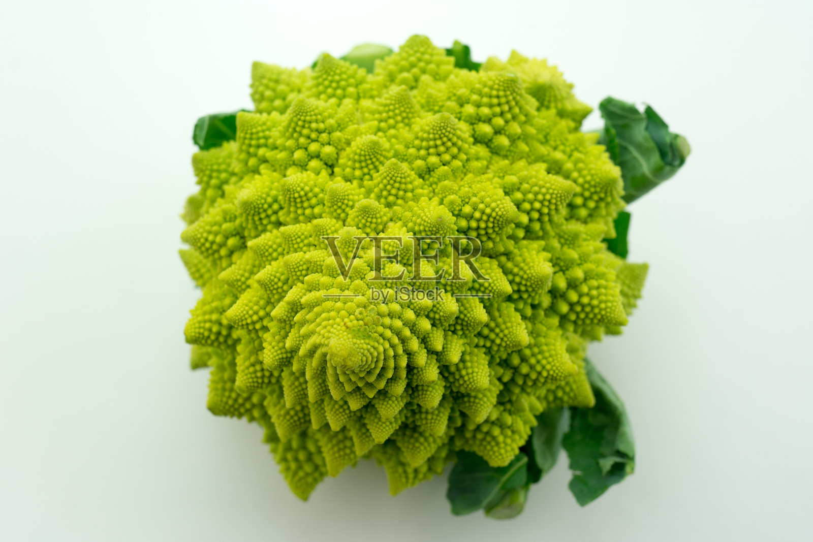 罗马花椰菜：具有几何图案的西兰花照片摄影图片