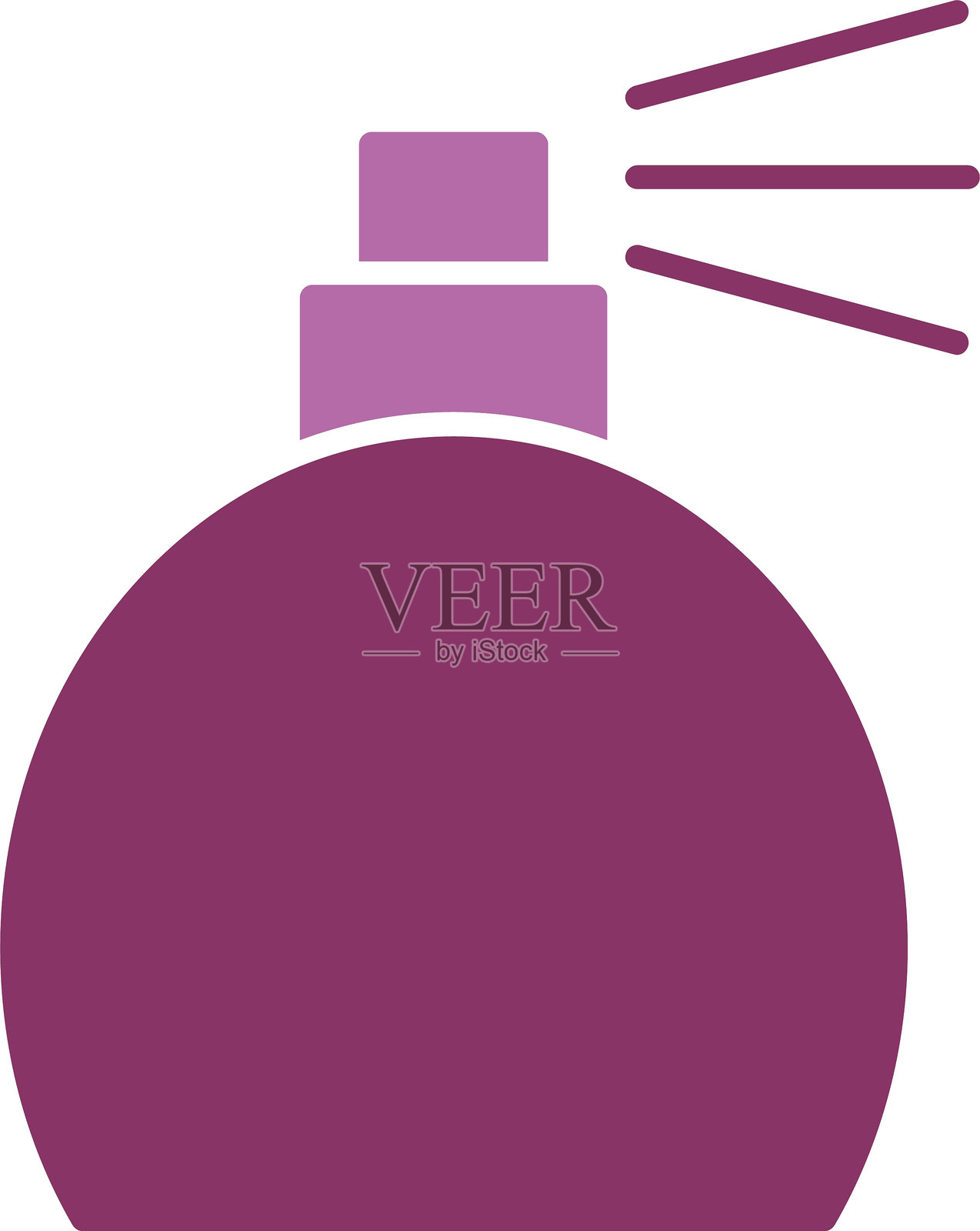 香水瓶图标双色设计插画图片素材