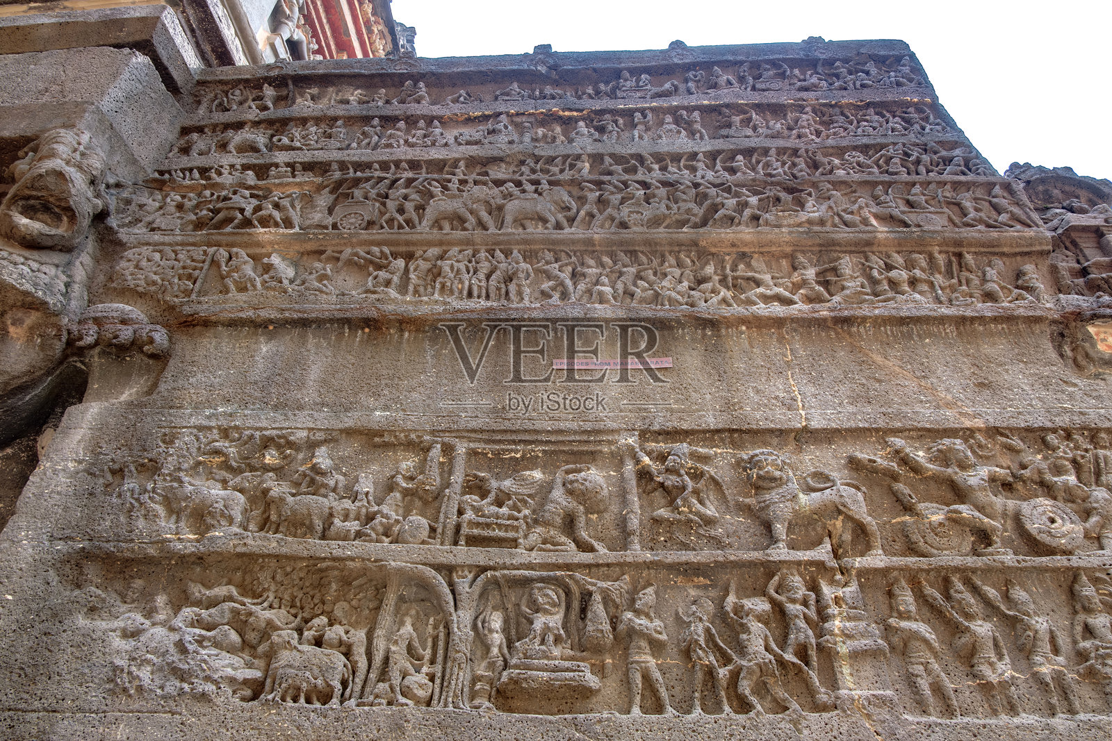 艾洛拉的凯拉萨寺，印度照片摄影图片