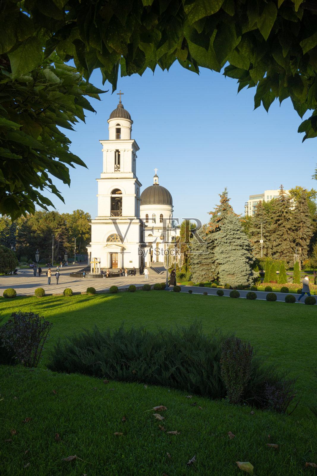 摩尔多瓦基希讷乌的降生大教堂照片摄影图片