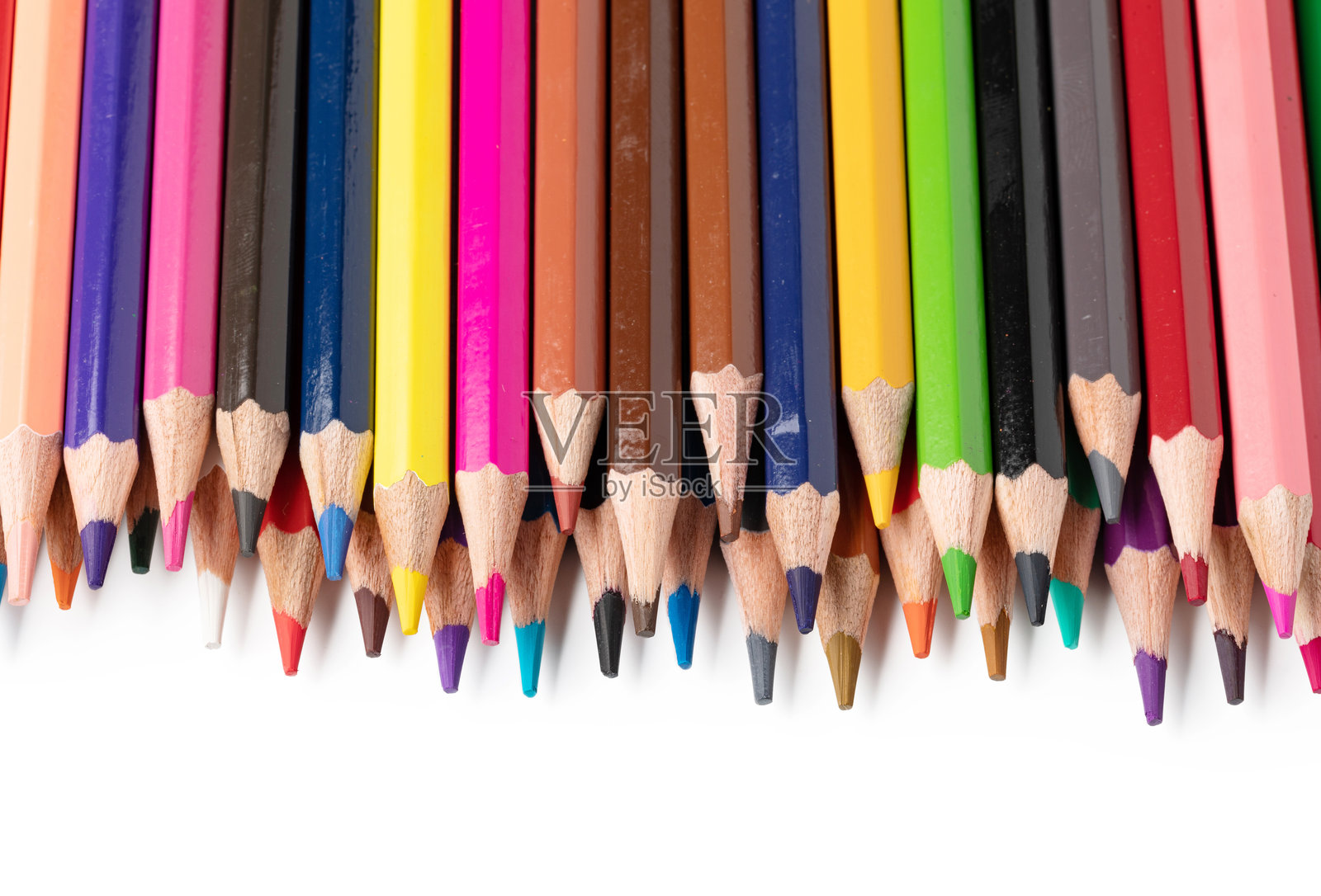 彩色铅笔套装照片摄影图片