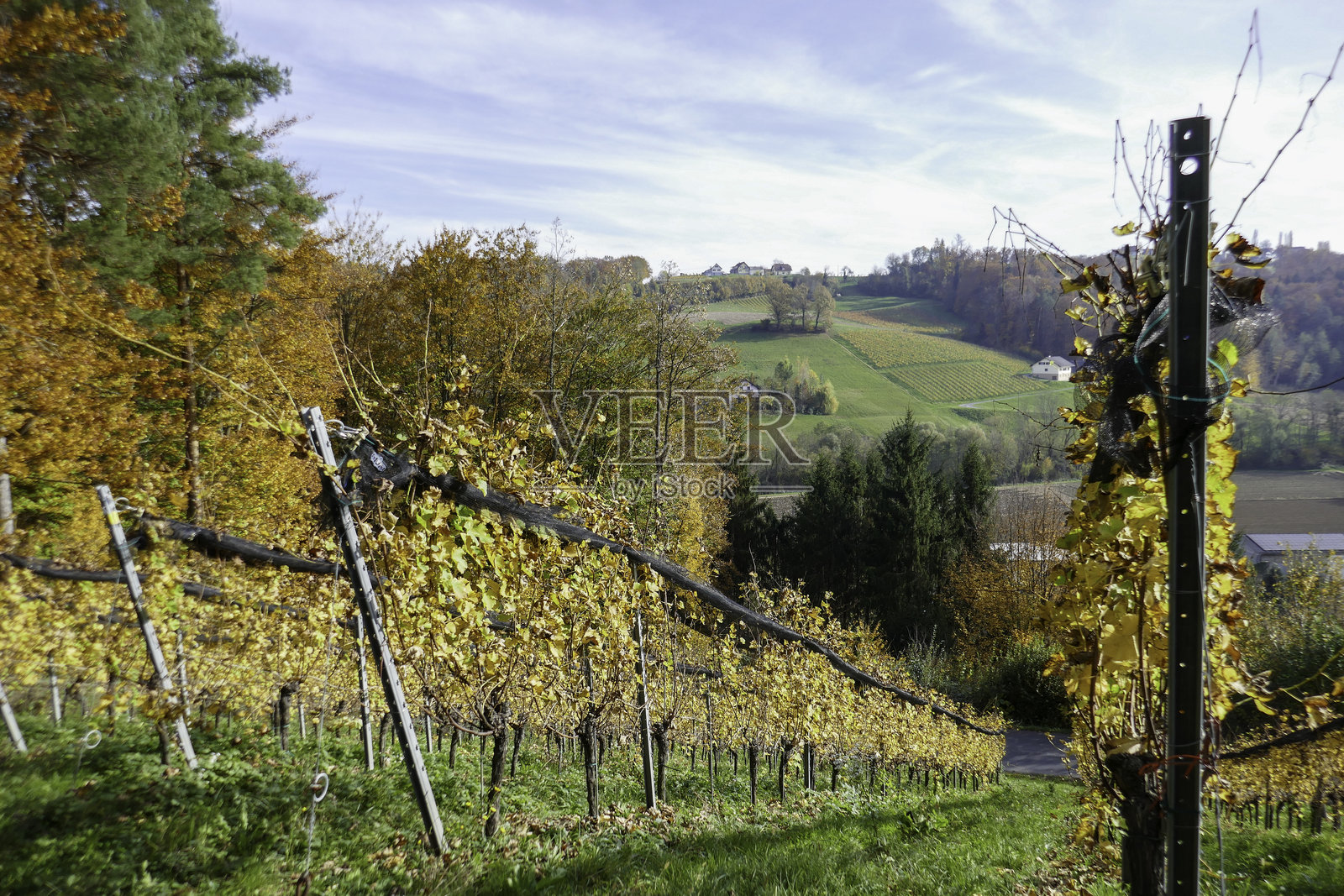 奥地利南施蒂利亚的秋天照片摄影图片