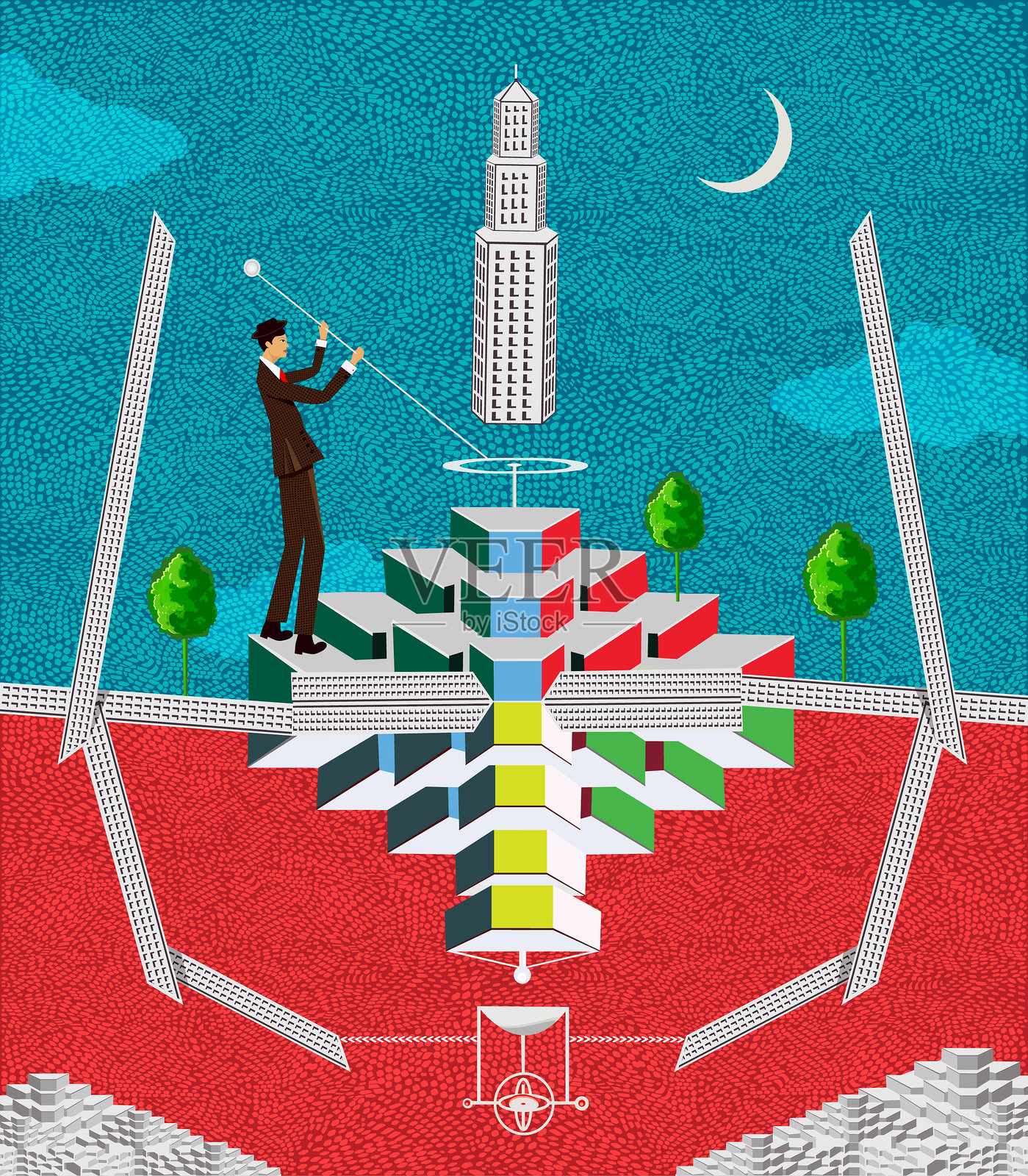 主要领导人插画图片素材