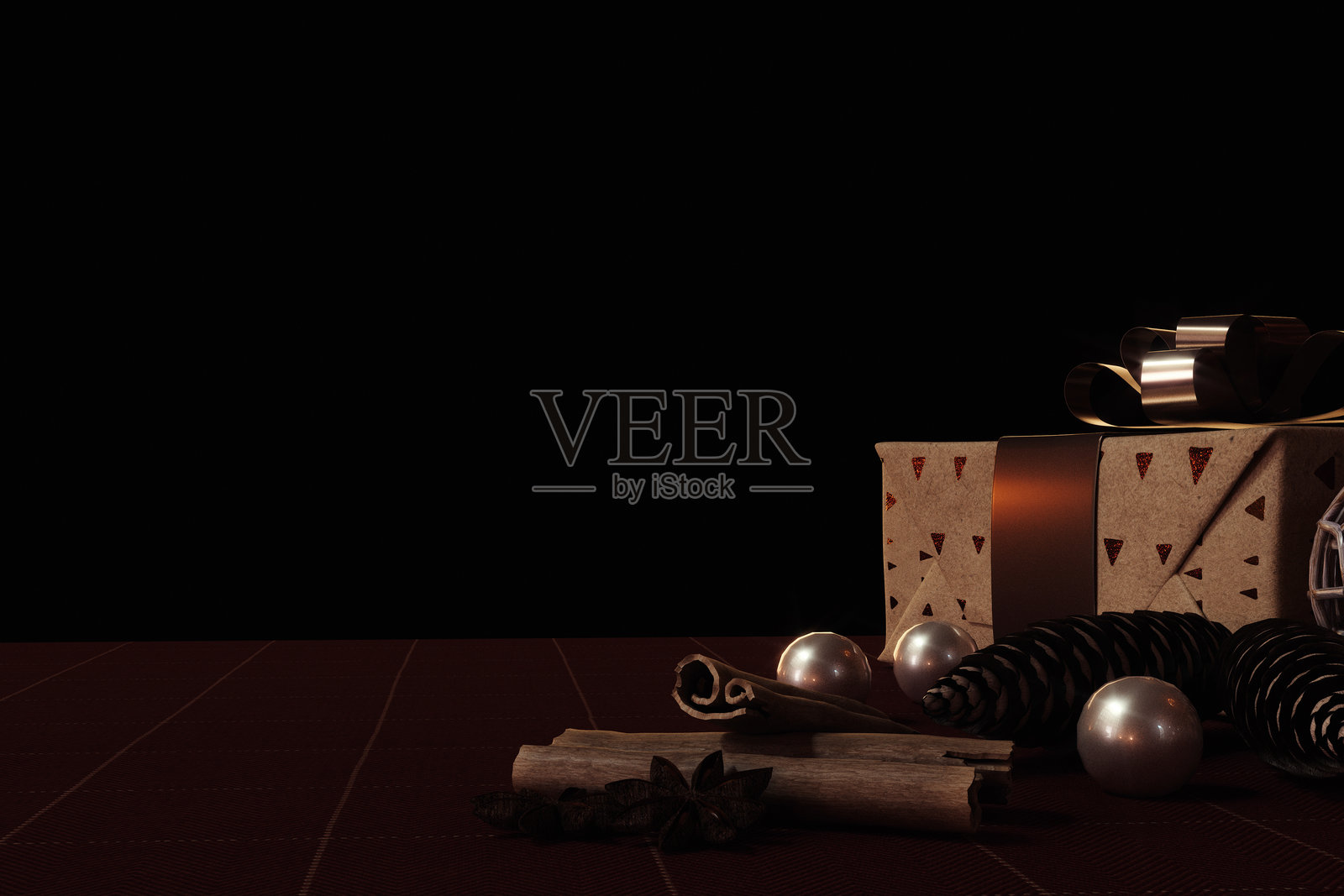 圣诞舞台背景照片摄影图片