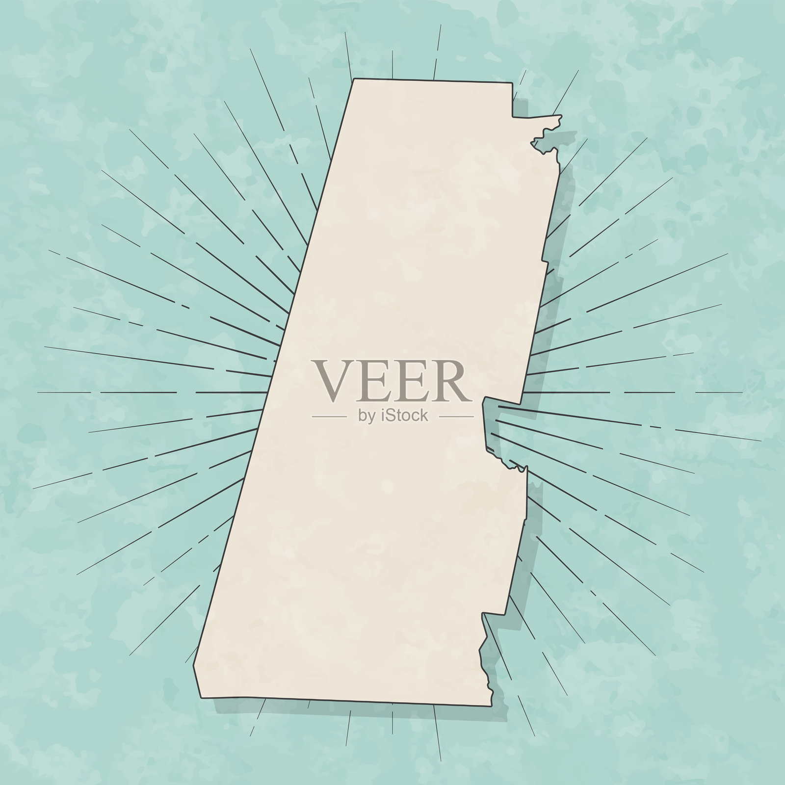 马萨诸塞州伯克郡。复古风格地图 - 旧纹理纸张插画图片素材