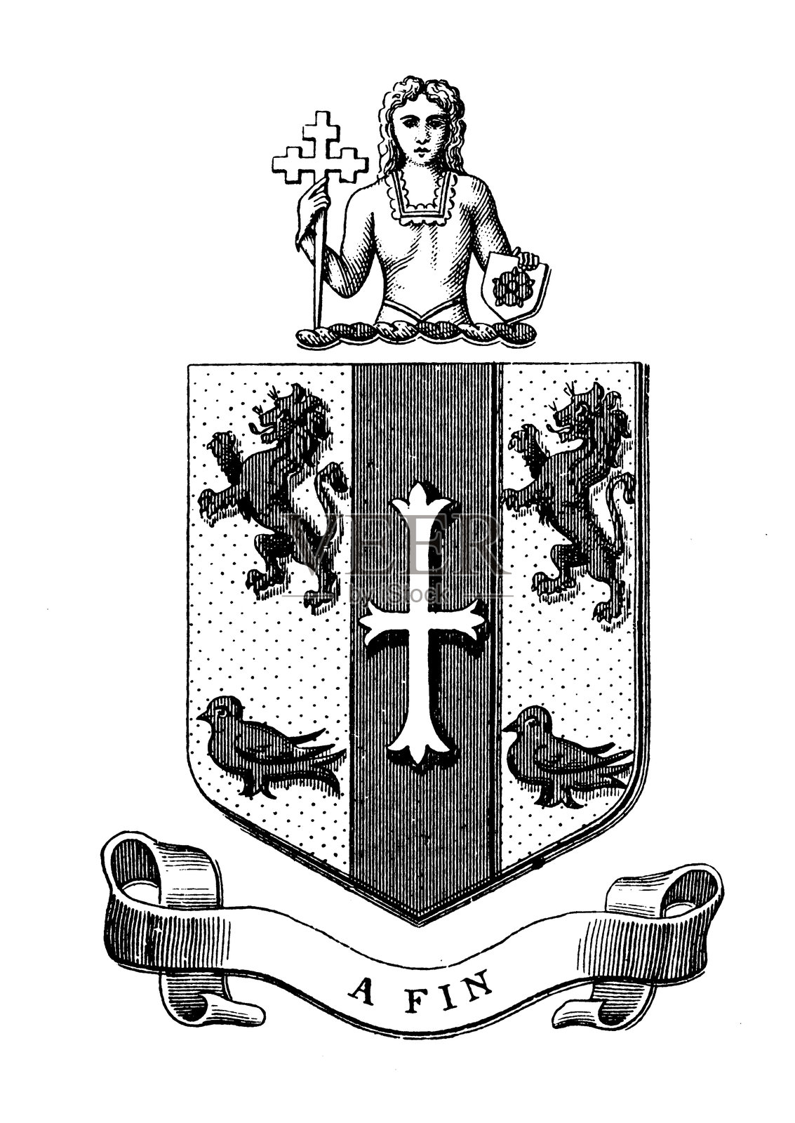 纹章徽章：托马斯·亨利·格里菲斯照片摄影图片