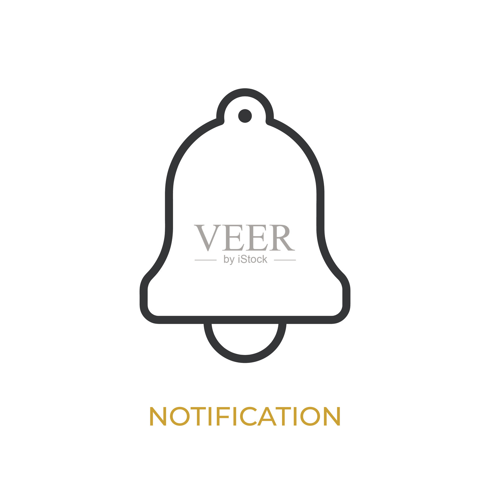 通知图标线条图标。简约、像素完美且现代风格的细线图标，可广泛应用。插画图片素材