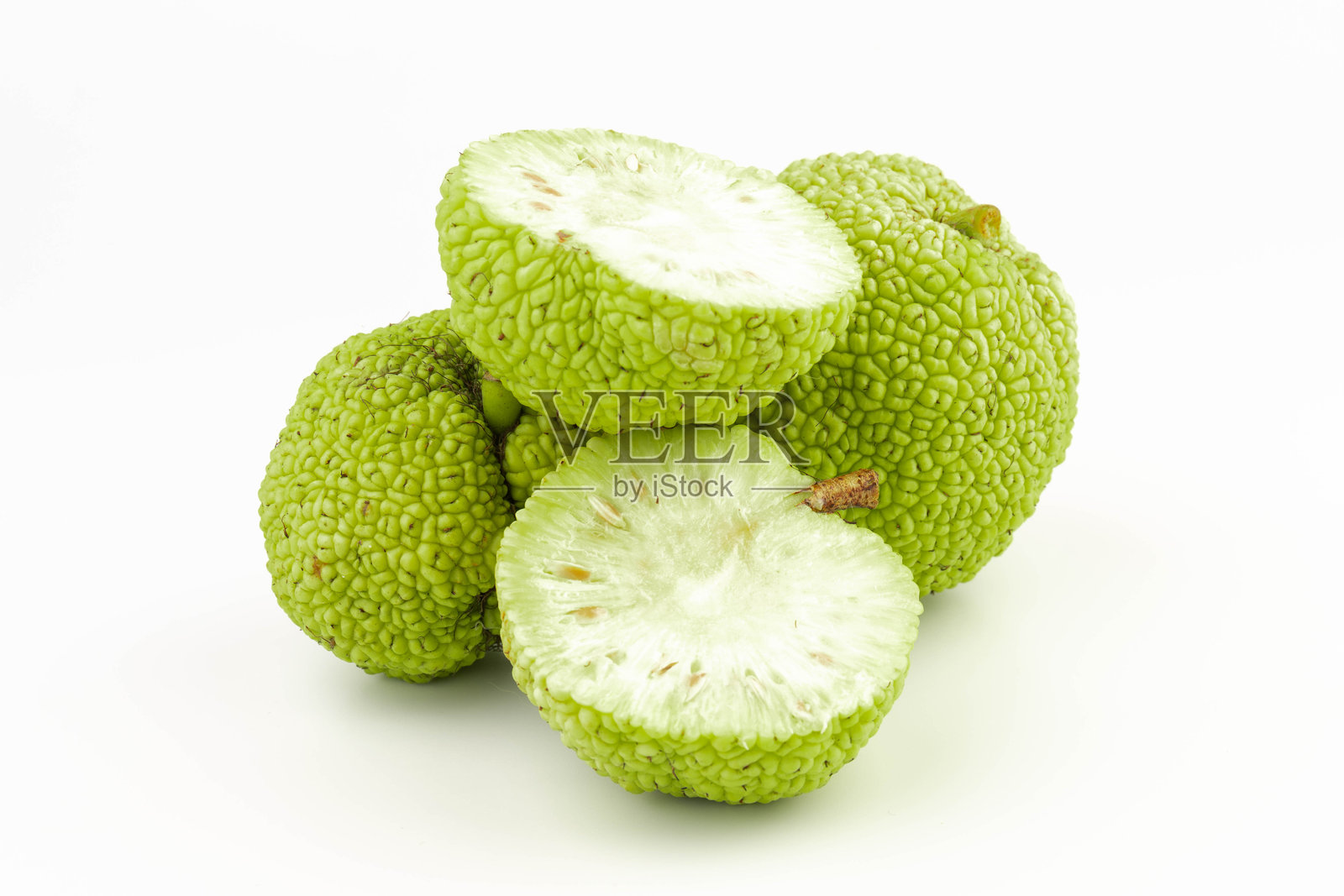 白色背景上的麦克拉橙异国水果照片摄影图片