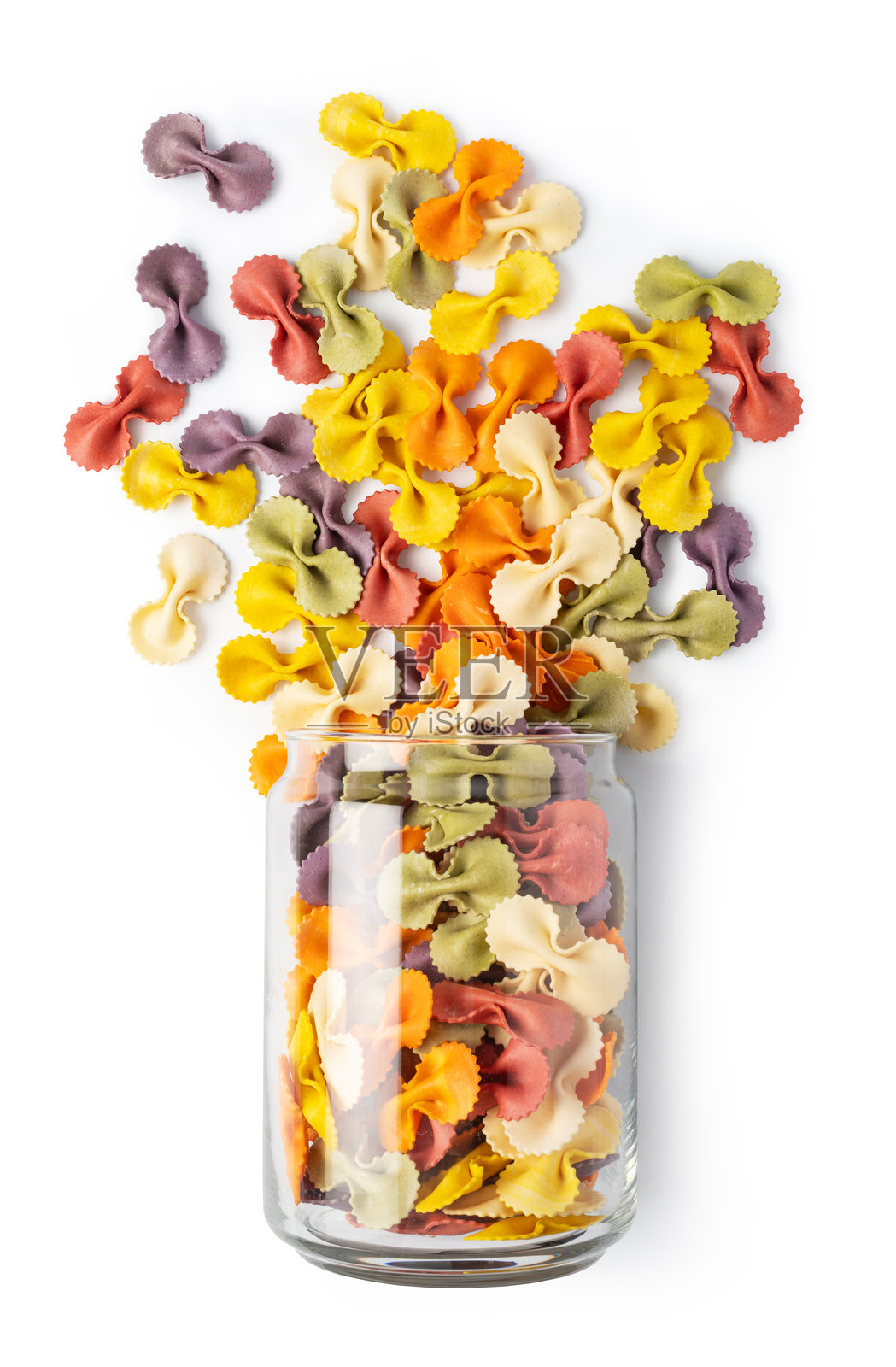 干意大利面 蝴蝶面照片摄影图片