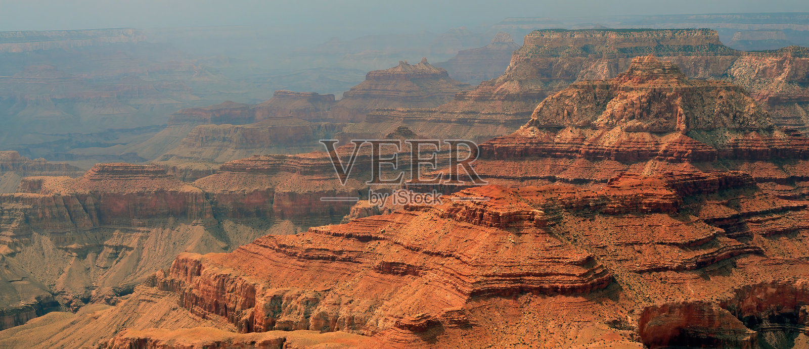亚利桑那州大峡谷的鸟瞰图照片摄影图片