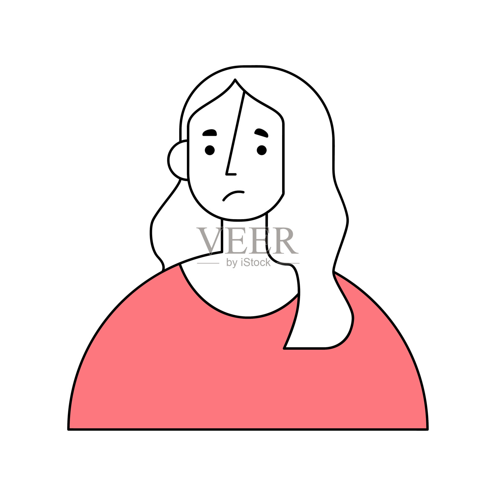 面部表情插画图片素材