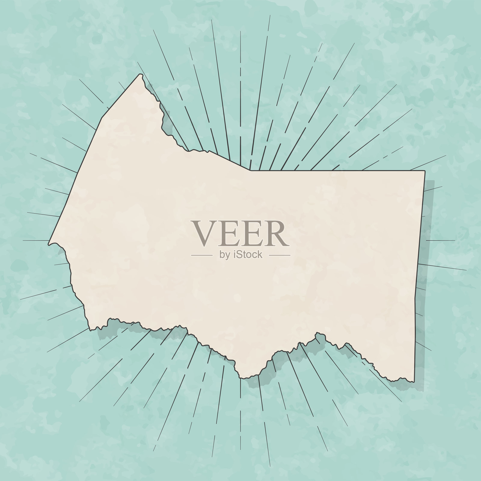 肯塔基州马里昂县。复古风格地图 - 旧纹理纸张插画图片素材