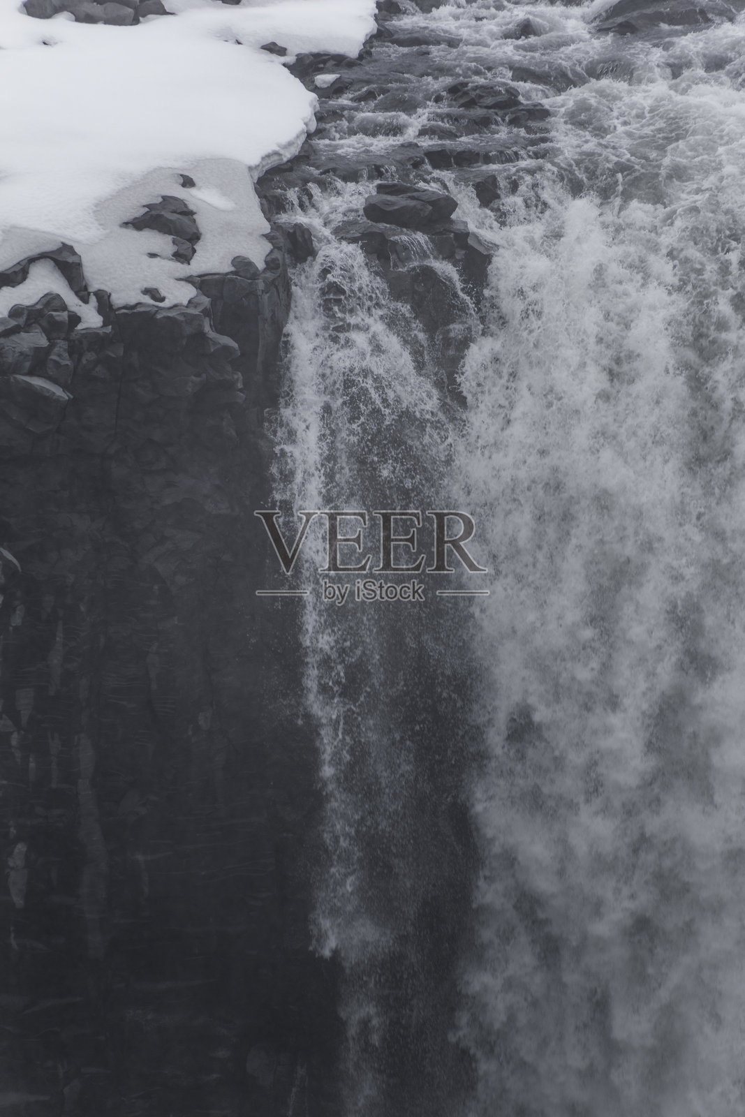 德提福斯瀑布，冰岛照片摄影图片