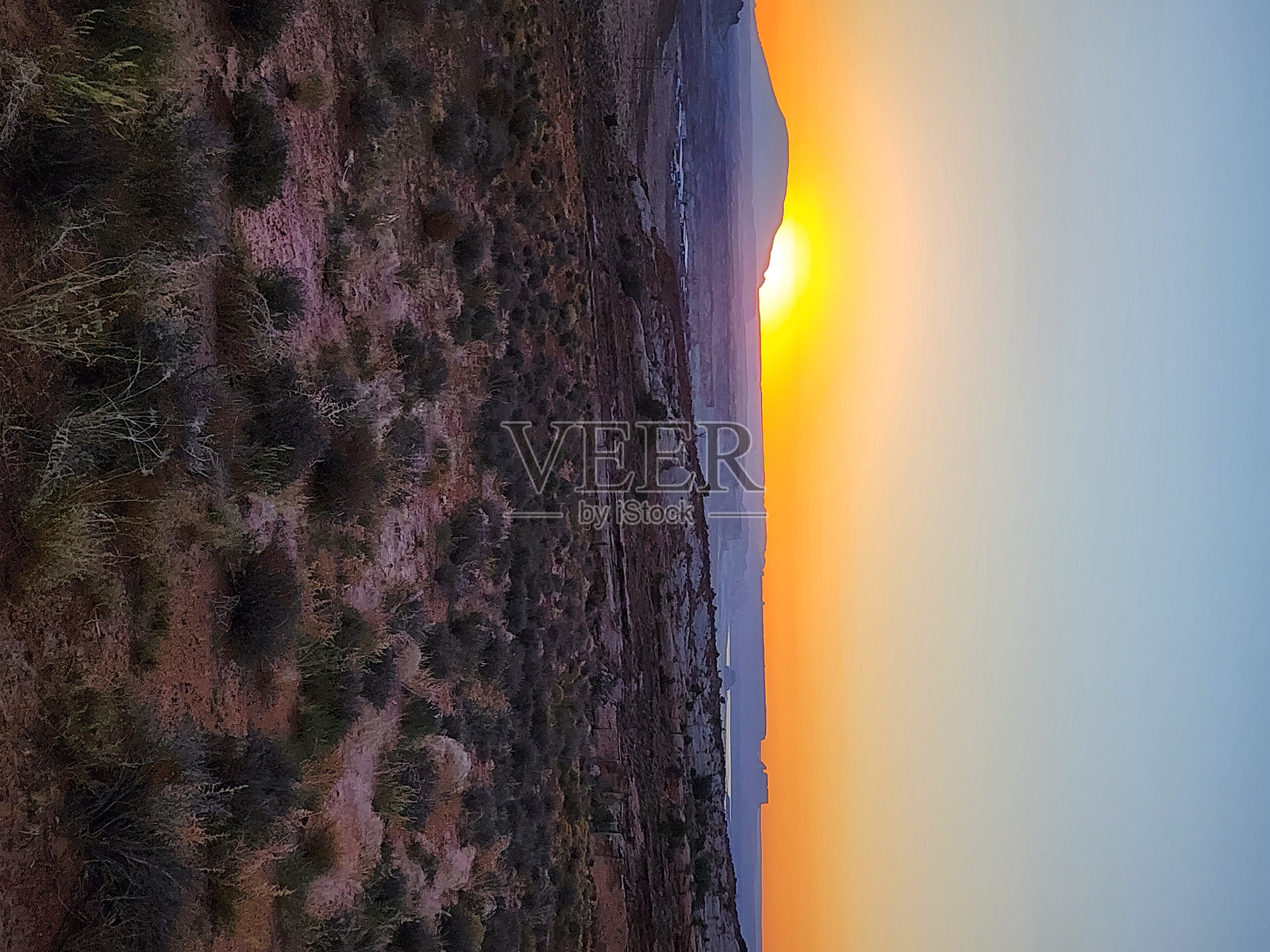 沙漠日出照片摄影图片
