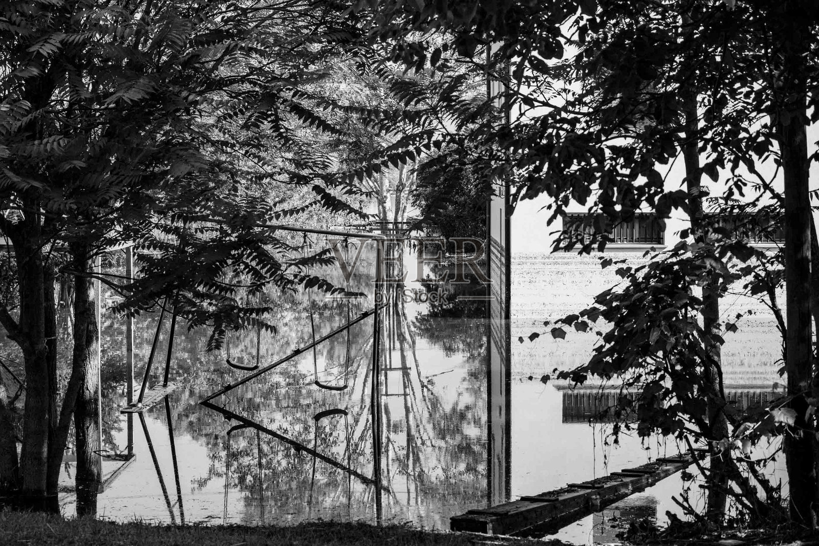 博洛尼亚的洪水照片摄影图片