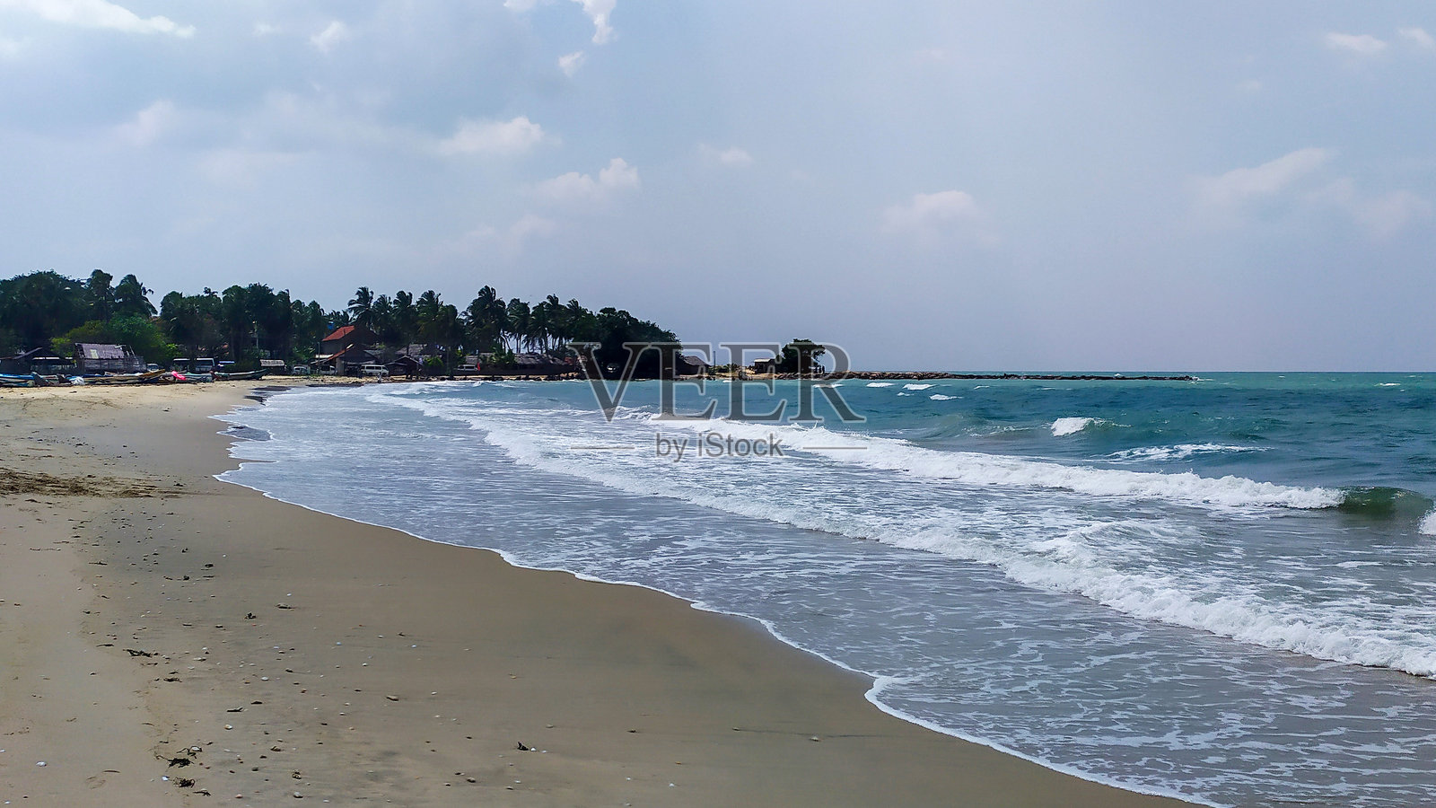 斯里兰卡的一座美丽海滩照片摄影图片