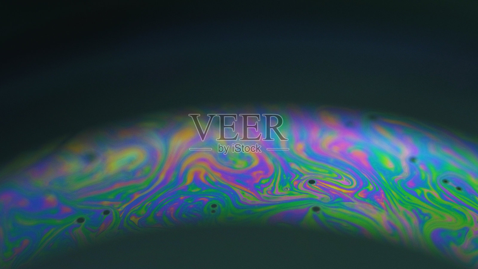 迷幻墨水彩虹流体五彩泡泡混合物照片摄影图片