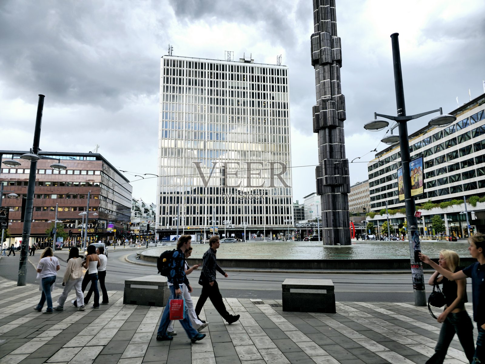 塞尔格尔广场照片摄影图片