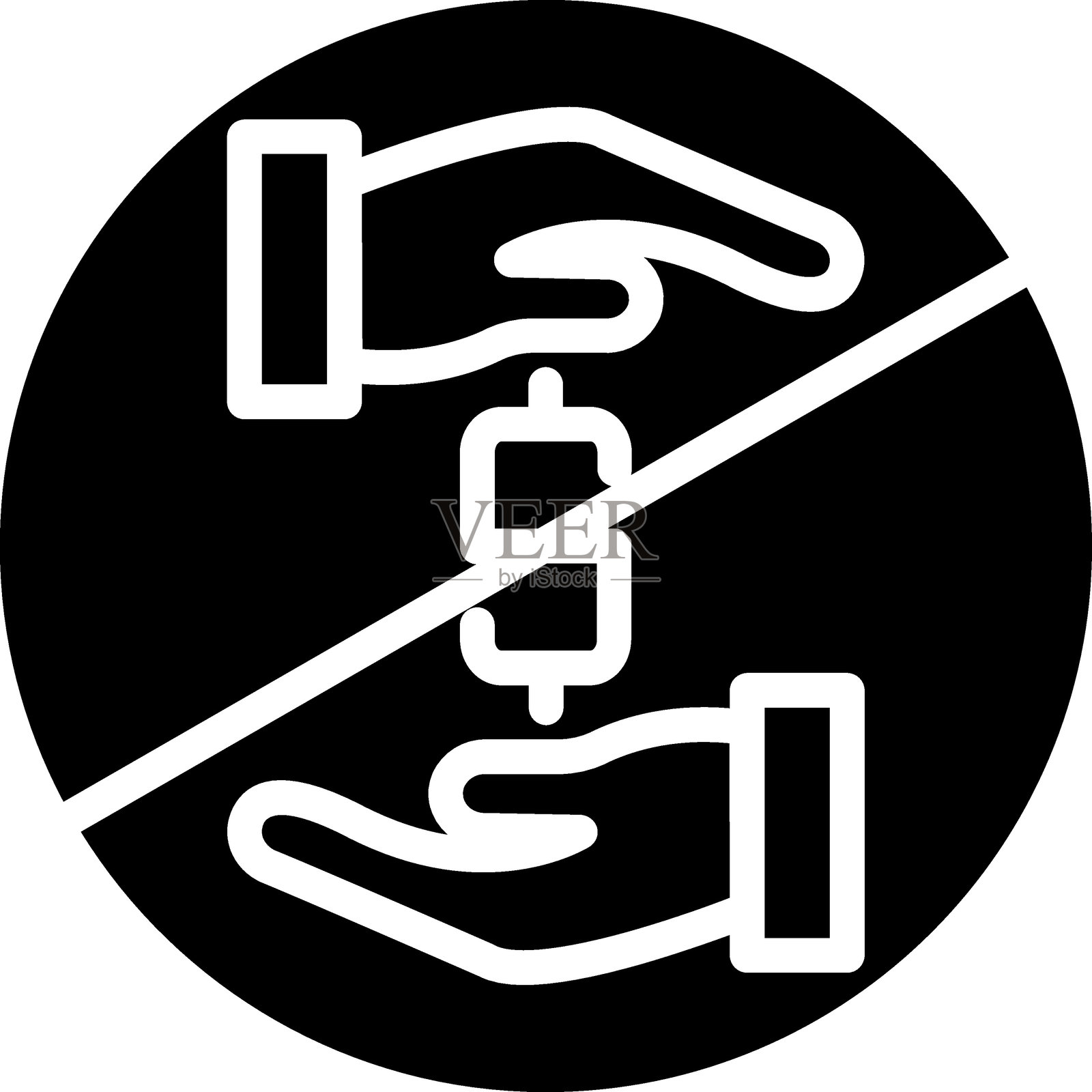 无腐败图标风格插画图片素材