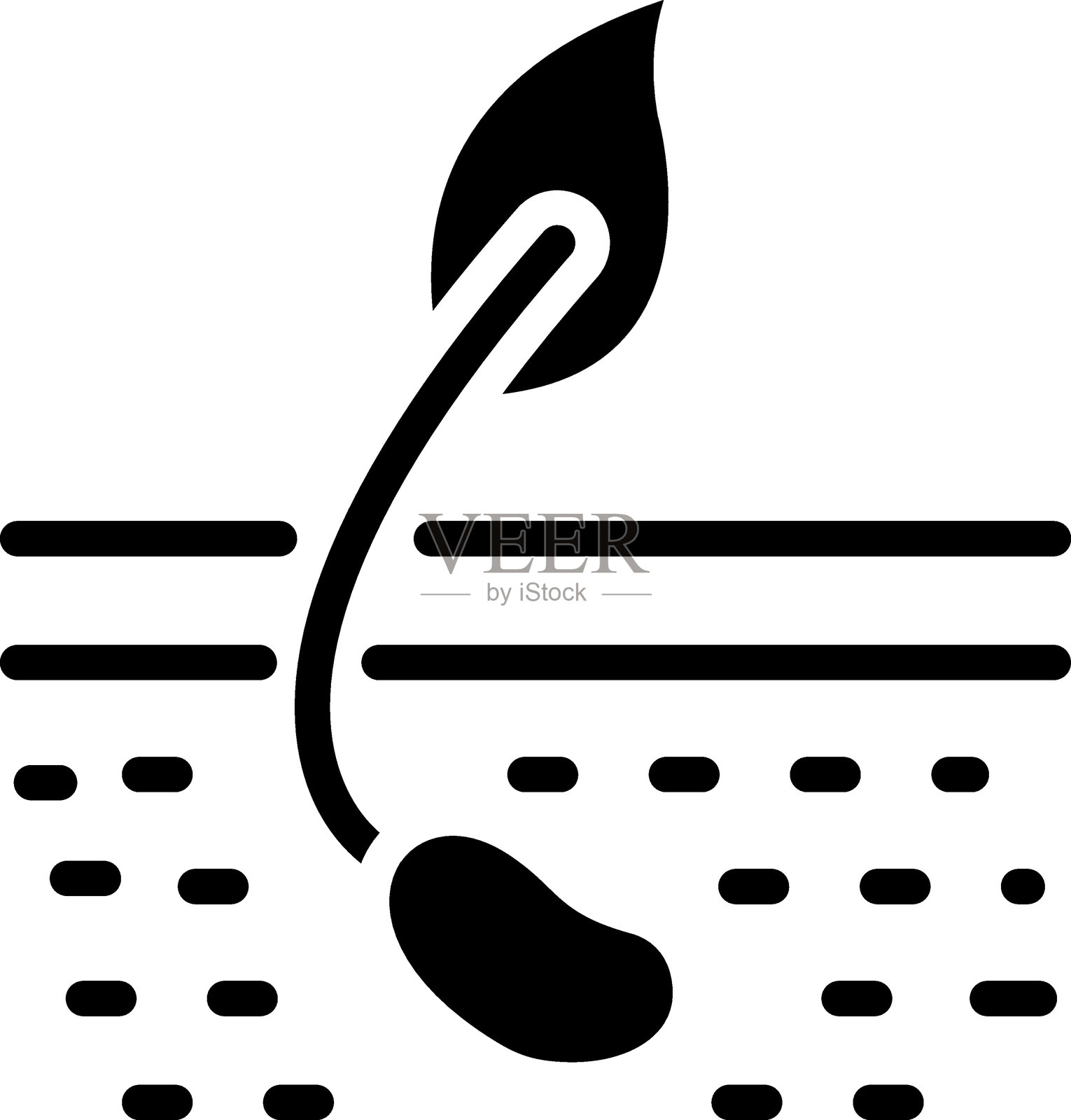 幼苗图标风格插画图片素材