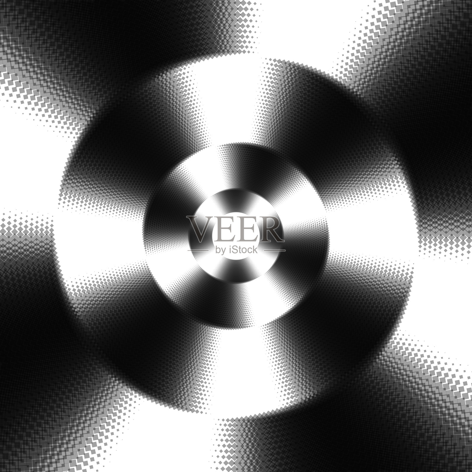 抽象黑白渐变图案插画图片素材