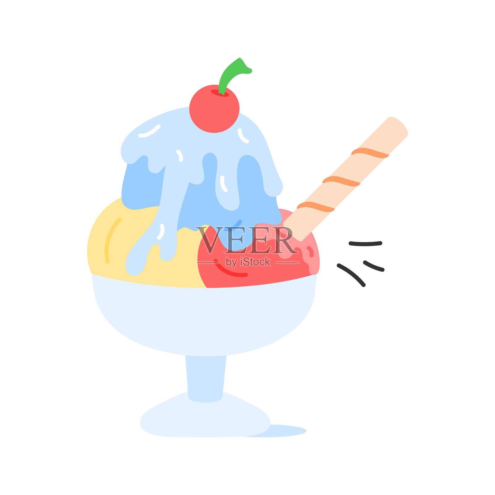 冰淇淋插画图片素材