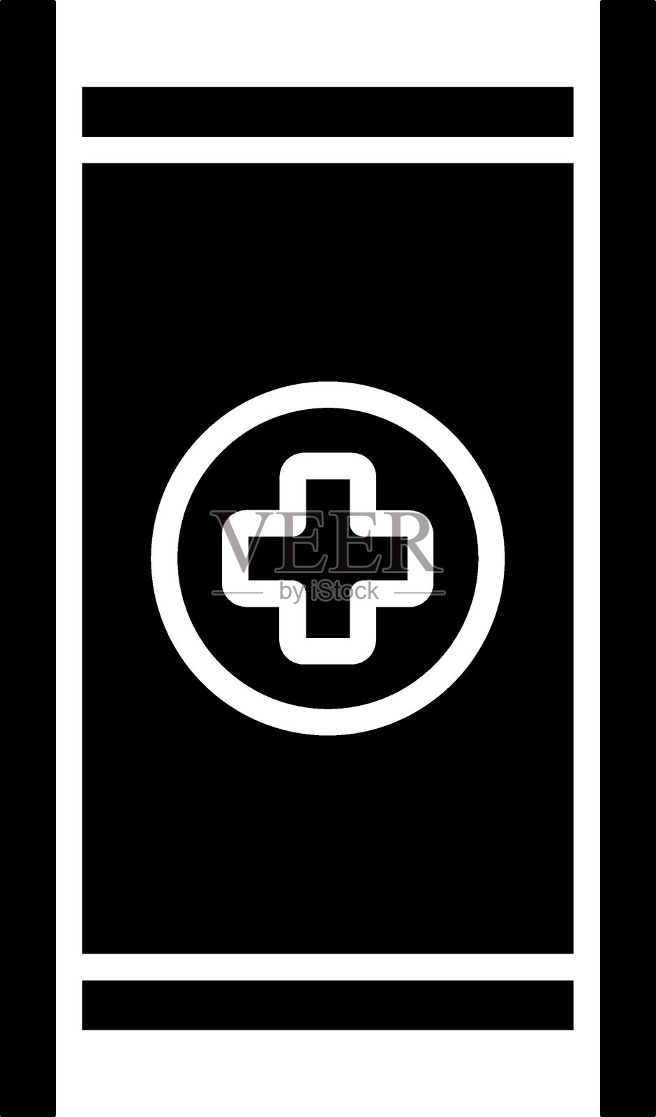 担架图标风格插画图片素材