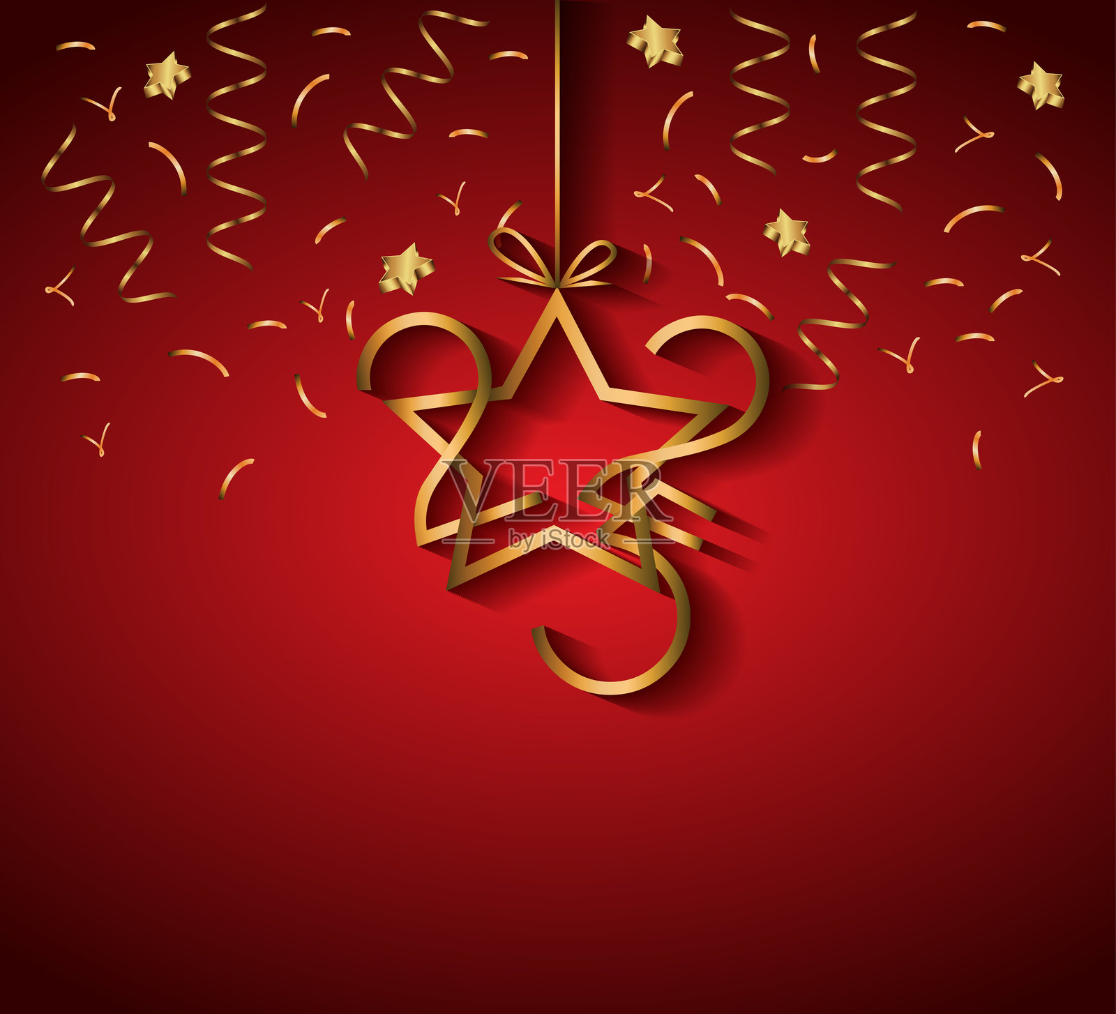 2025年新年快乐背景。插画图片素材