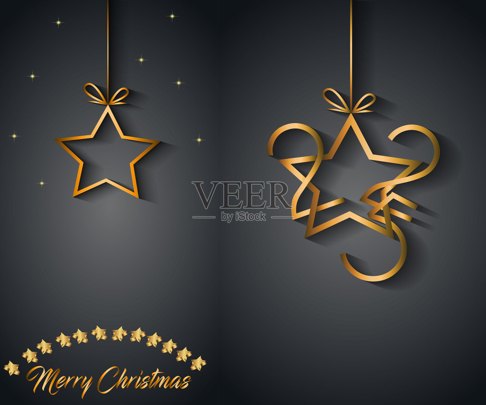 2025年圣诞快乐背景，适用于您的节日邀请函、节日海报和贺卡。插画图片素材