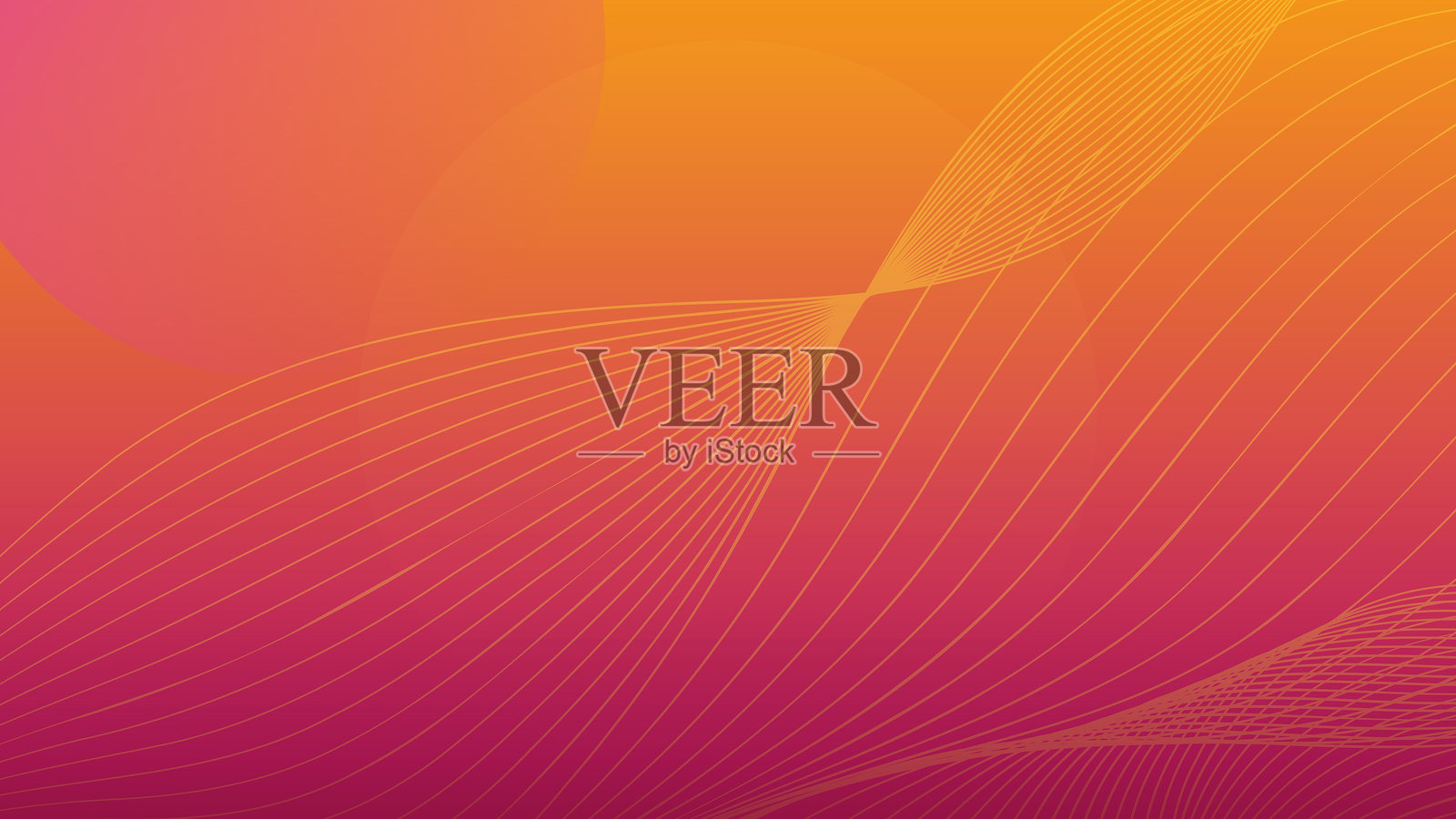 抽象的粉色橙色渐变桌面壁纸矢量图。插画图片素材