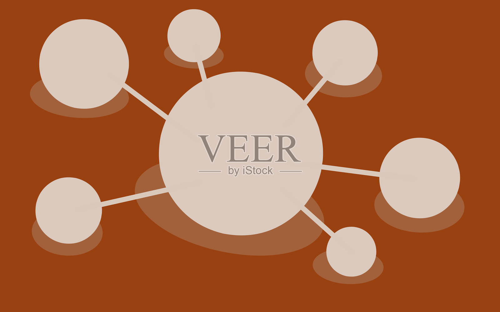 气泡圆圈概念图黑色空间简单设计插画图片素材