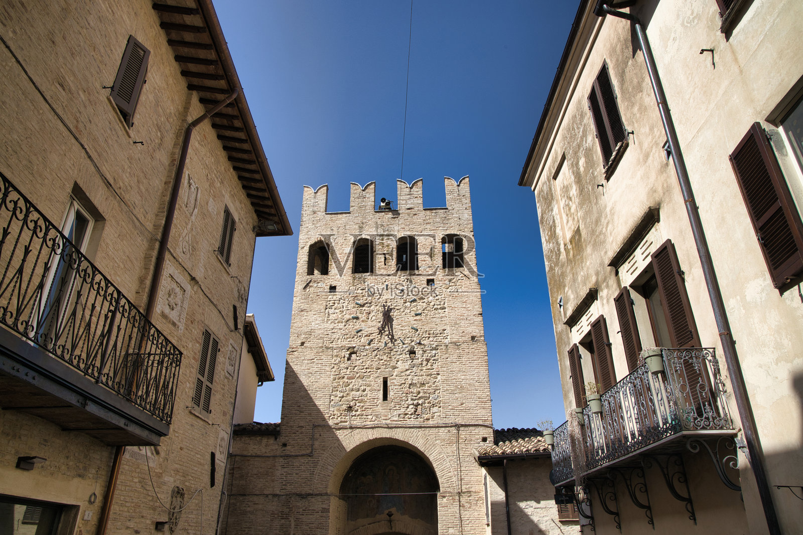 蒙特法尔科，翁布里亚照片摄影图片