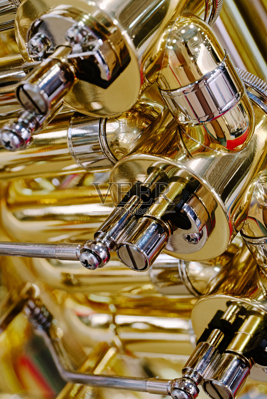 通用阀门铜管乐器照片摄影图片