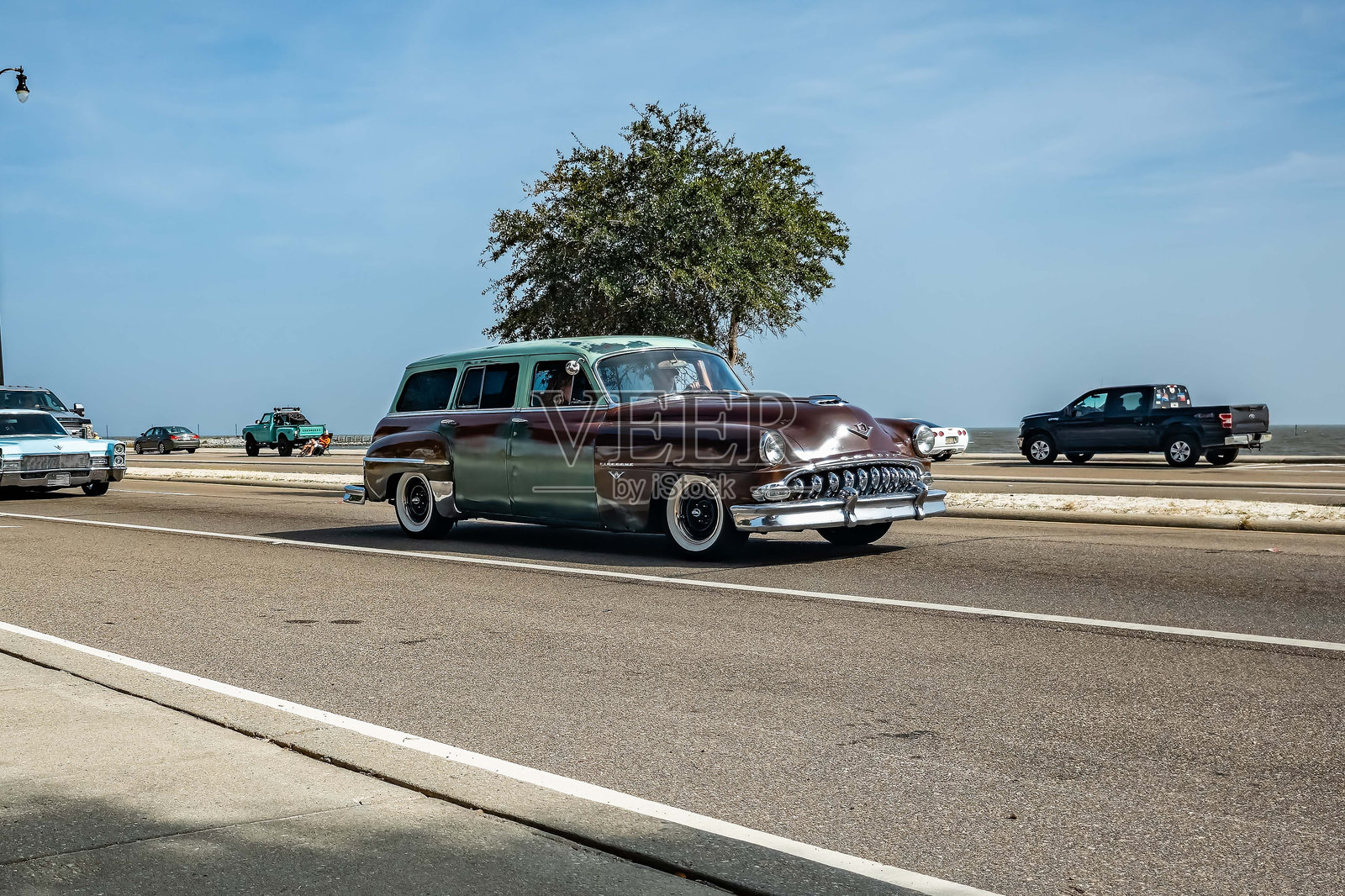 1953年德索托Firedome旅行车照片摄影图片