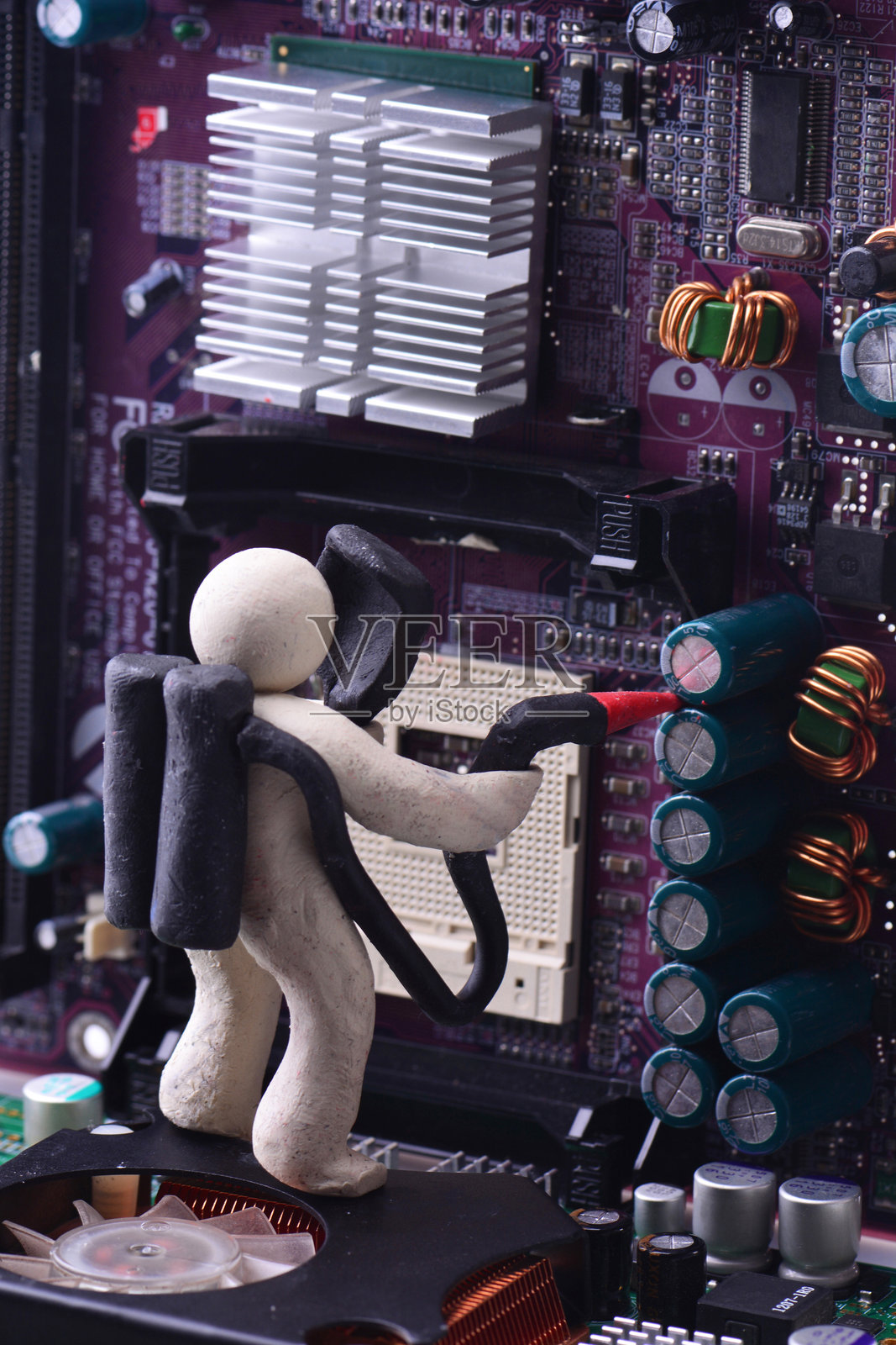 计算机设备的维修照片摄影图片