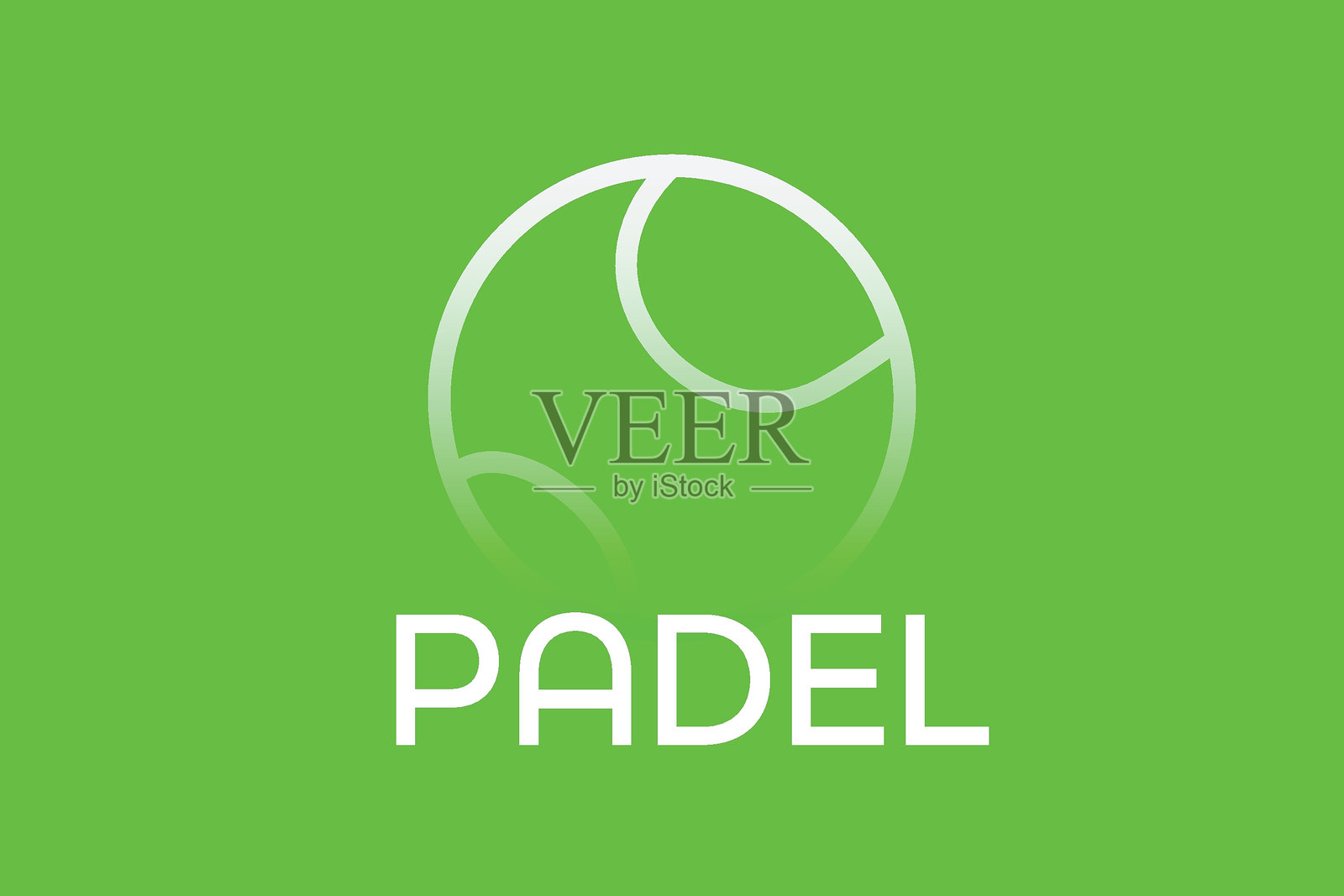 网球帕德尔标志 6-01插画图片素材